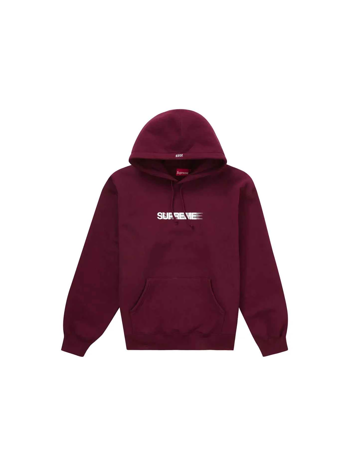 Мужская худи Supreme Motion Logo Hooded Sweatshirt (SS23) — изображение 1 из 2, бордовый