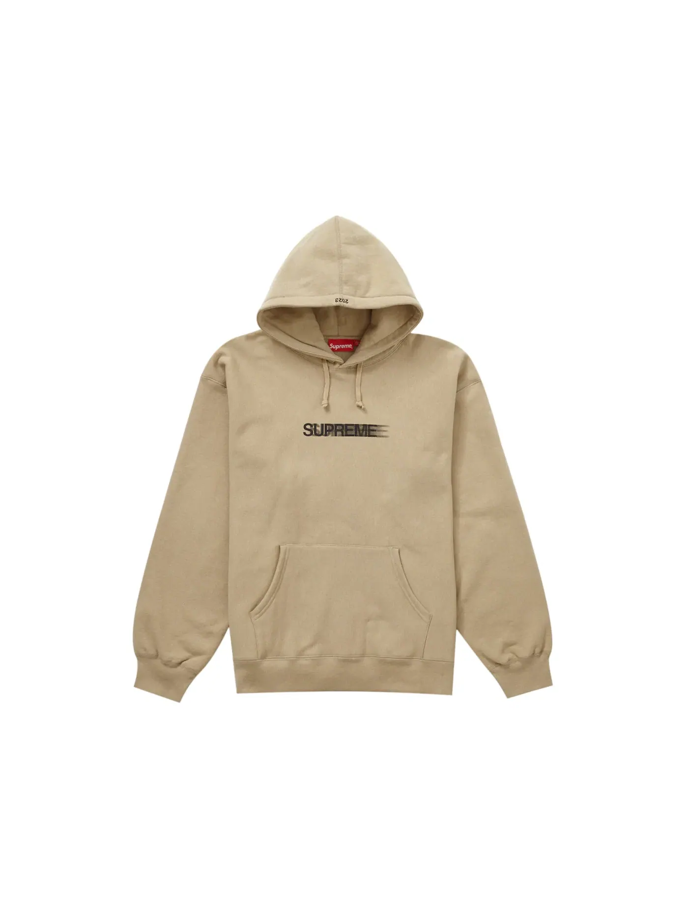 Мужской худи с капюшоном Model Sweatshirt (SS23) Supreme — изображение 1 из 2, темный бежевый