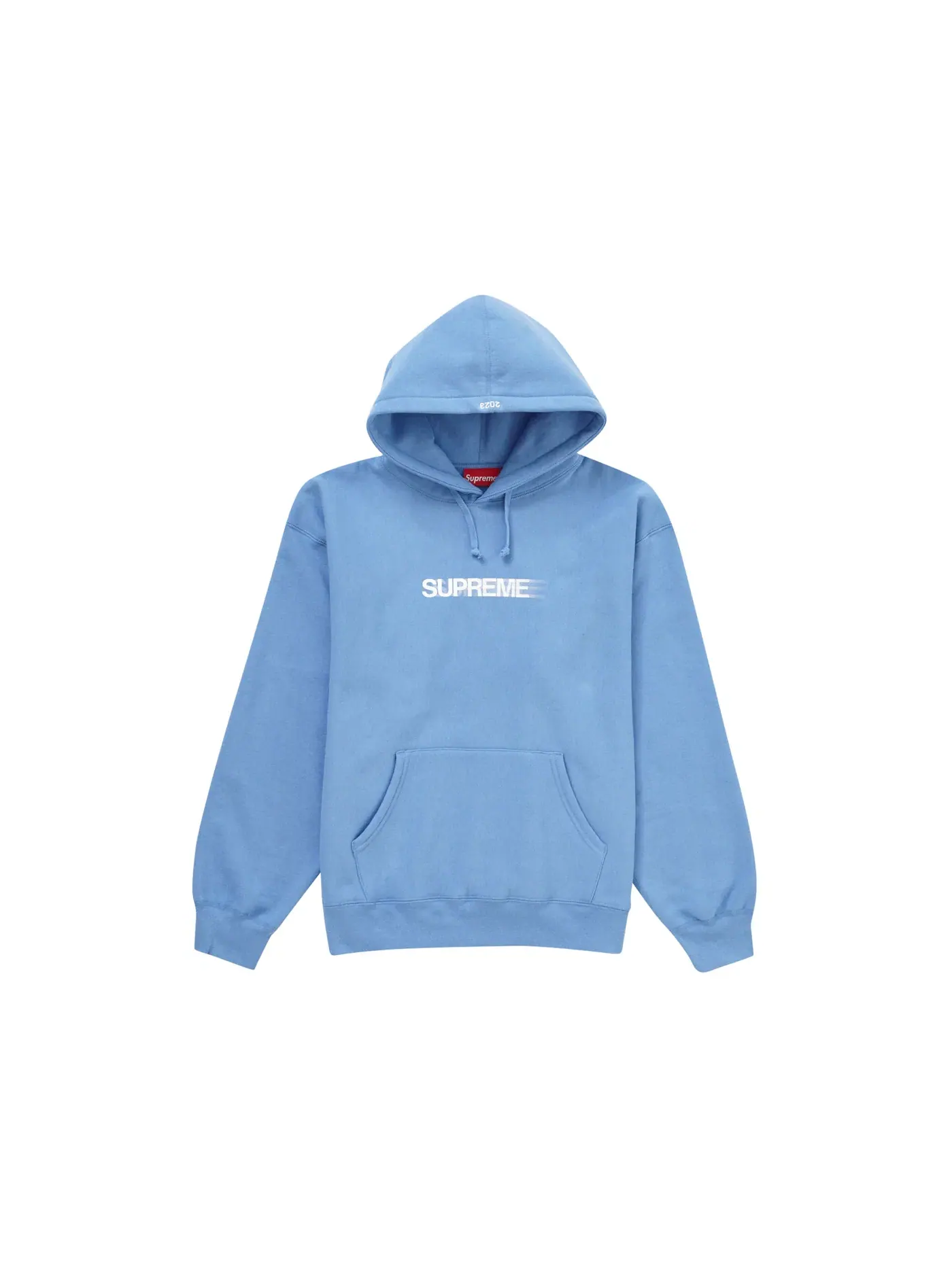 Мужской худи с принтом Motion Logo Supreme — изображение 1 из 2, светлый синий