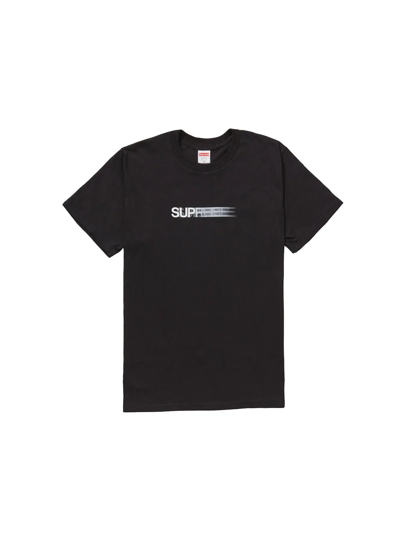 Мужская футболка с принтом Motion Logo Supreme — изображение 1 из 1, черный