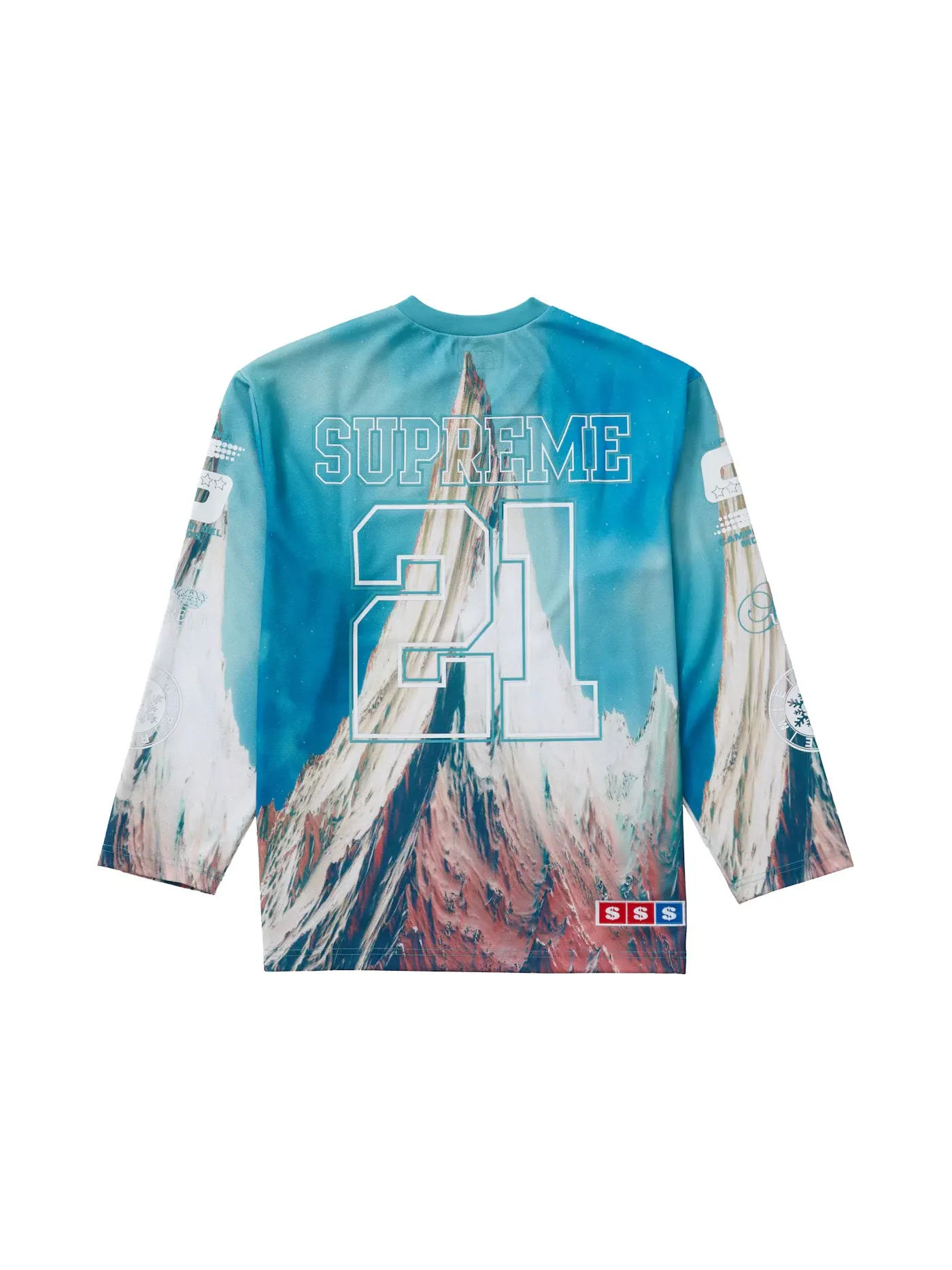 Мужская джерси Supreme Mountain Hockey Jersey Blue — изображение 2 из 2, синий