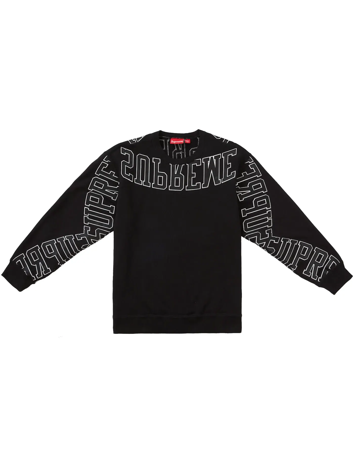 Мужской свитшот с длинным рукавом Supreme Crewneck — изображение 1 из 2, черный