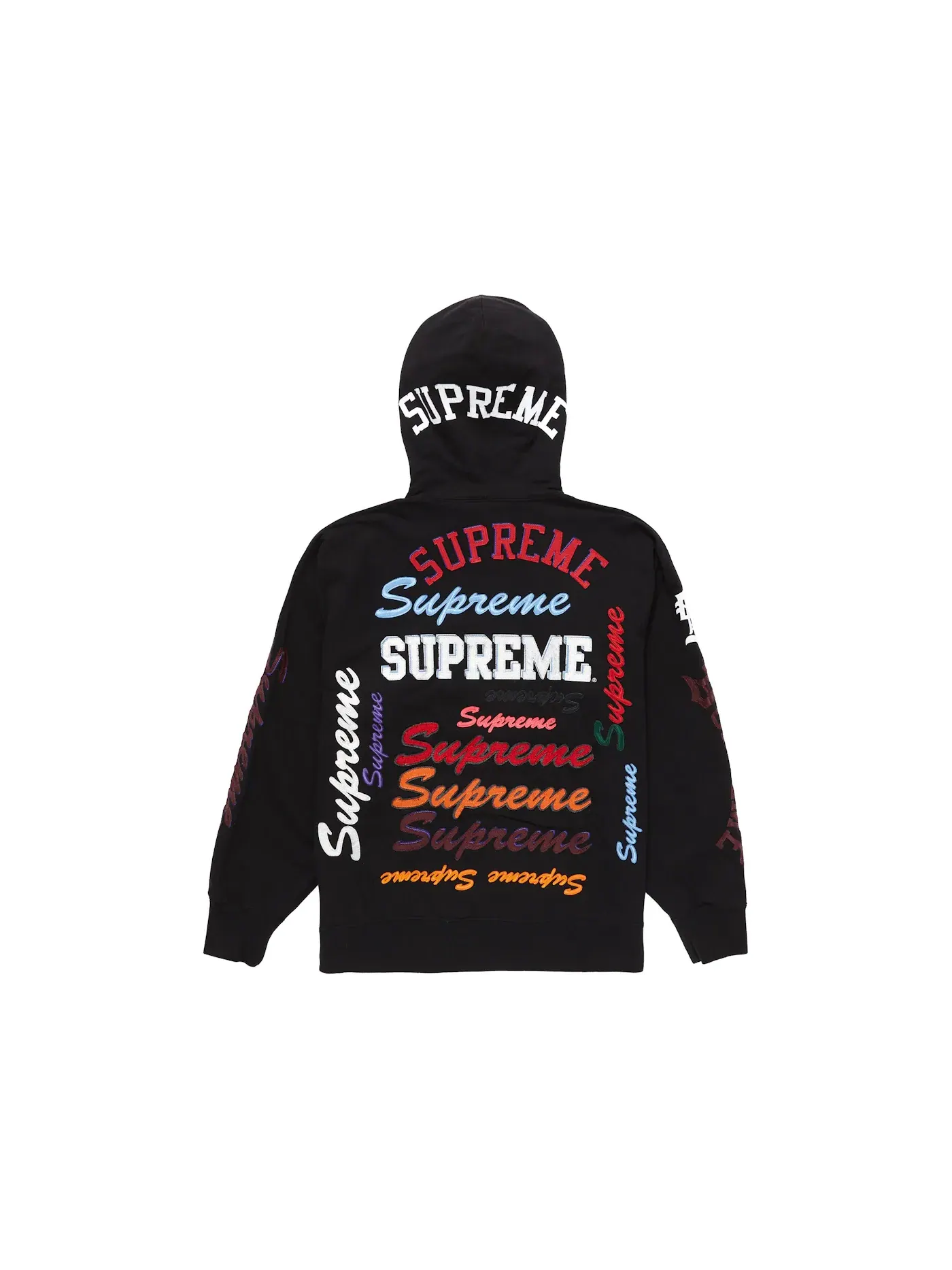 Мужская худи с принтом Supreme Sweatshirt — изображение 1 из 2, черный