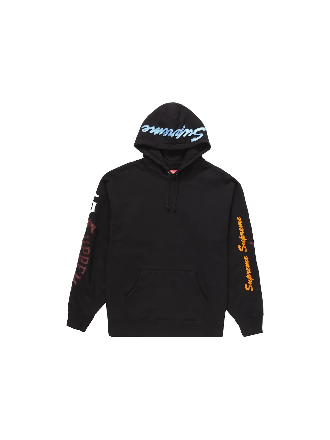 Мужская худи с принтом Supreme Sweatshirt — изображение 2 из 2, черный