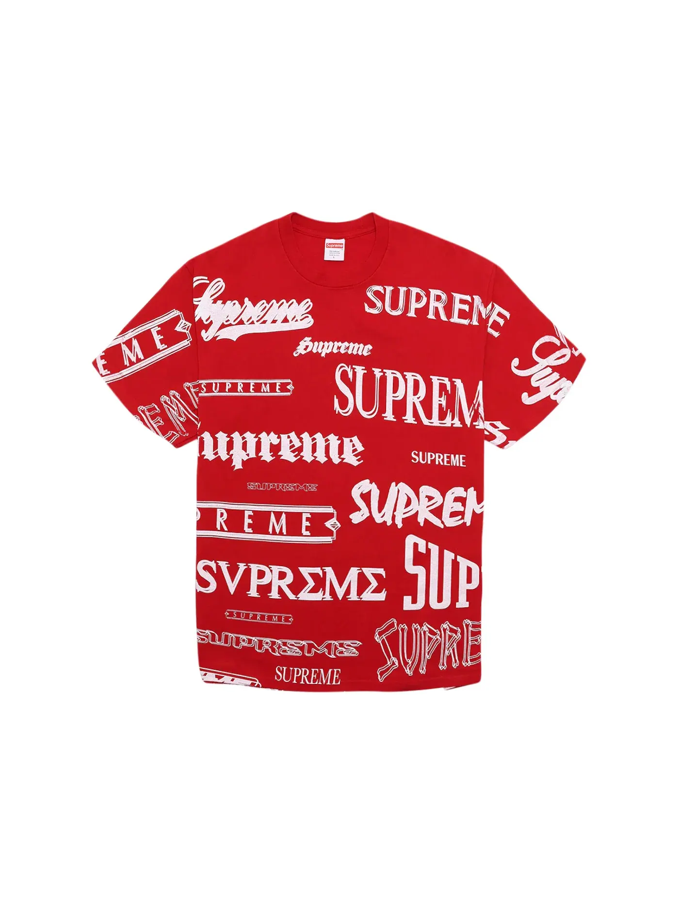 Мужская футболка Supreme Tee — изображение 1 из 2, красный