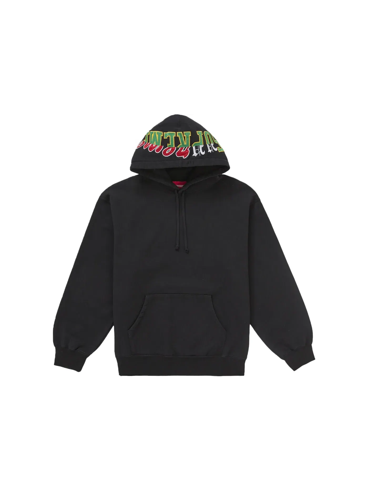Мужская худи с принтом Supreme, Model Sweatshirt — изображение 1 из 1, черный