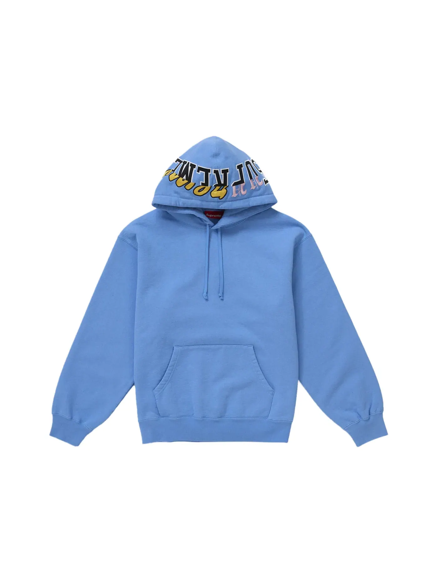 Мужская худи с принтом Multi Logos Supreme — изображение 1 из 1, синий