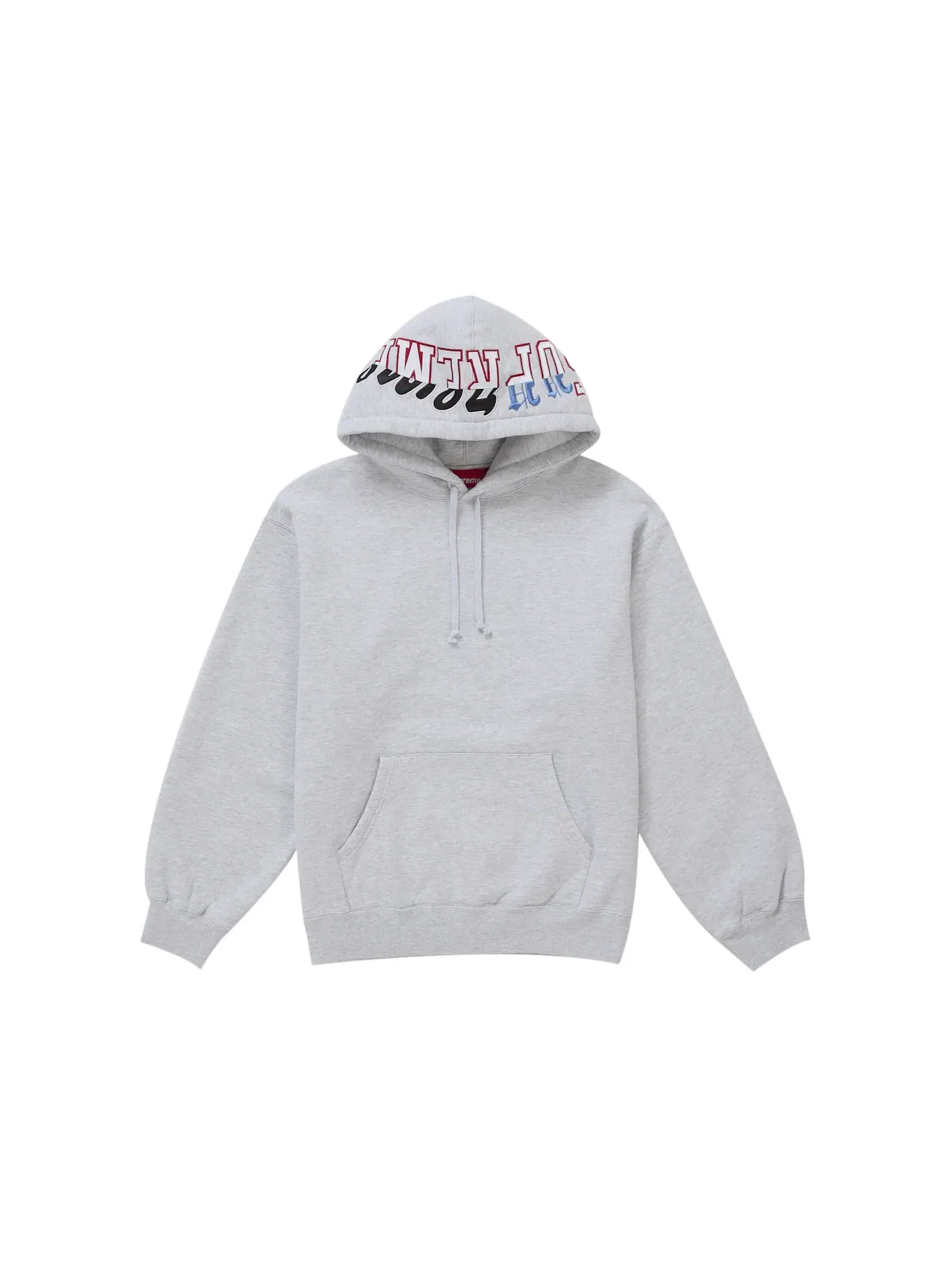 Мужской худи с принтом Supreme Multi Logos — изображение 1 из 1, серый