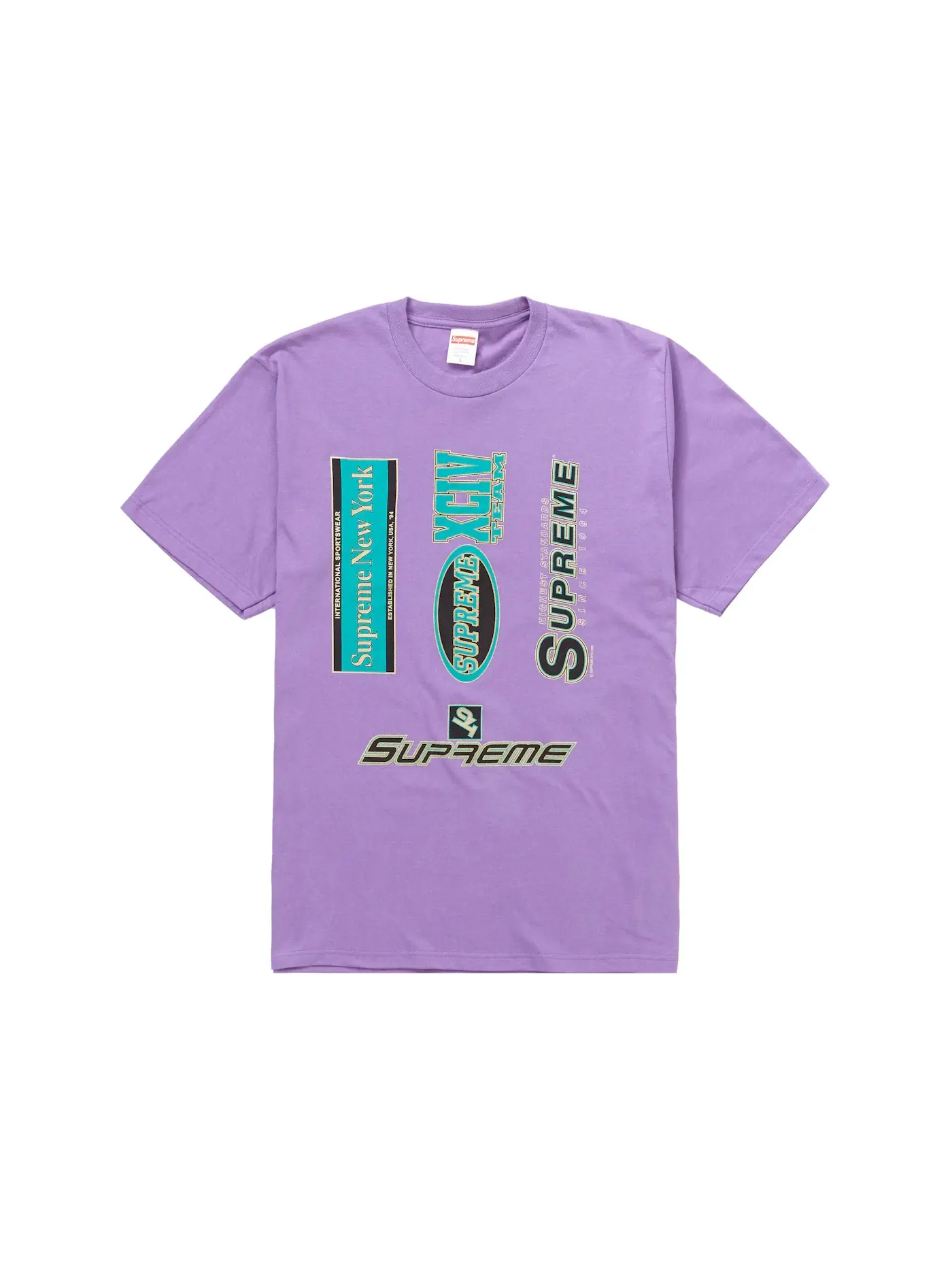 Мужская футболка Supreme Tee — изображение 1 из 1, фиолетовый