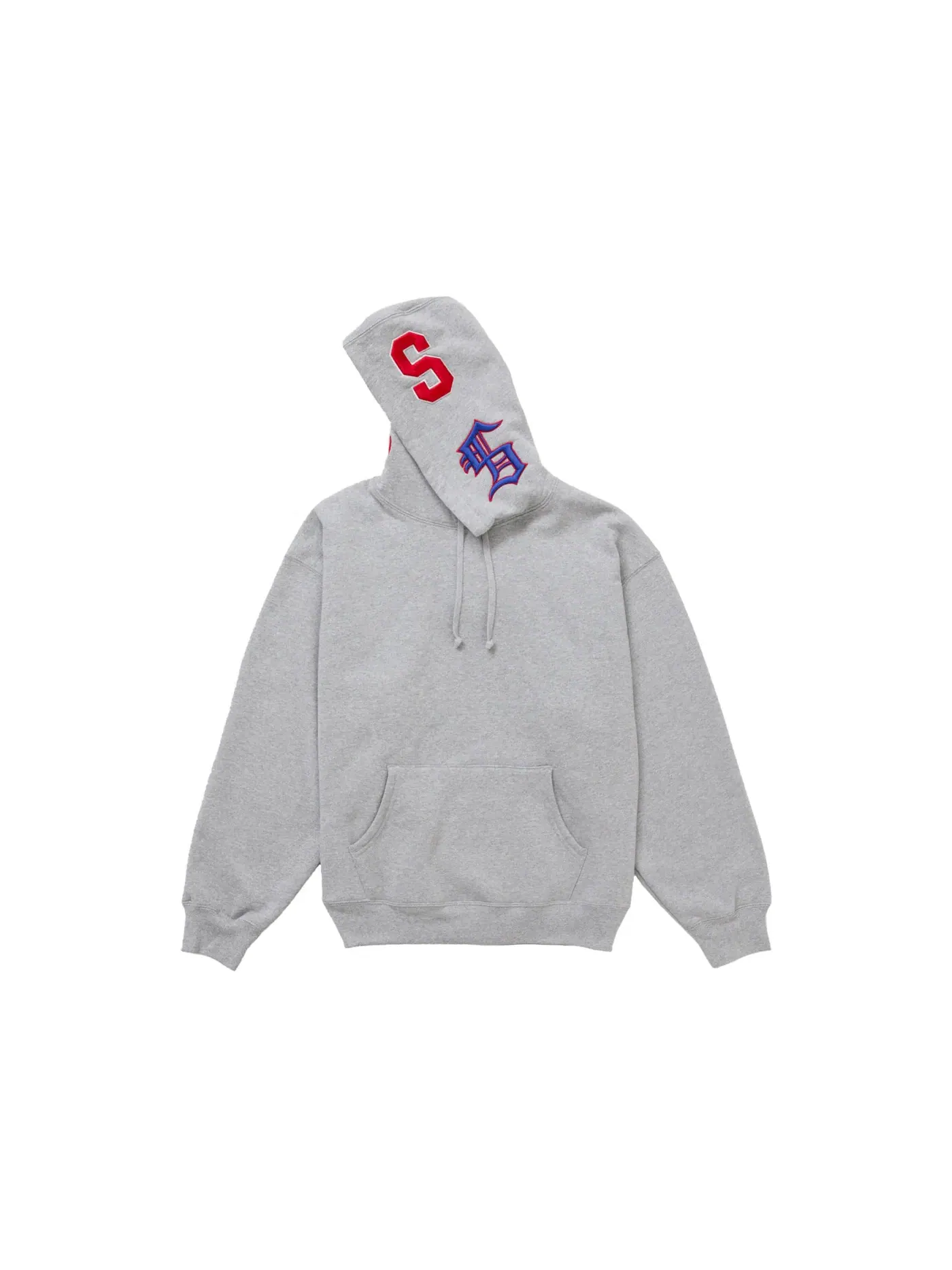 Мужской худи с капюшоном с принтом Supreme Multi S Logo Sweatshirt — изображение 2 из 4, серый