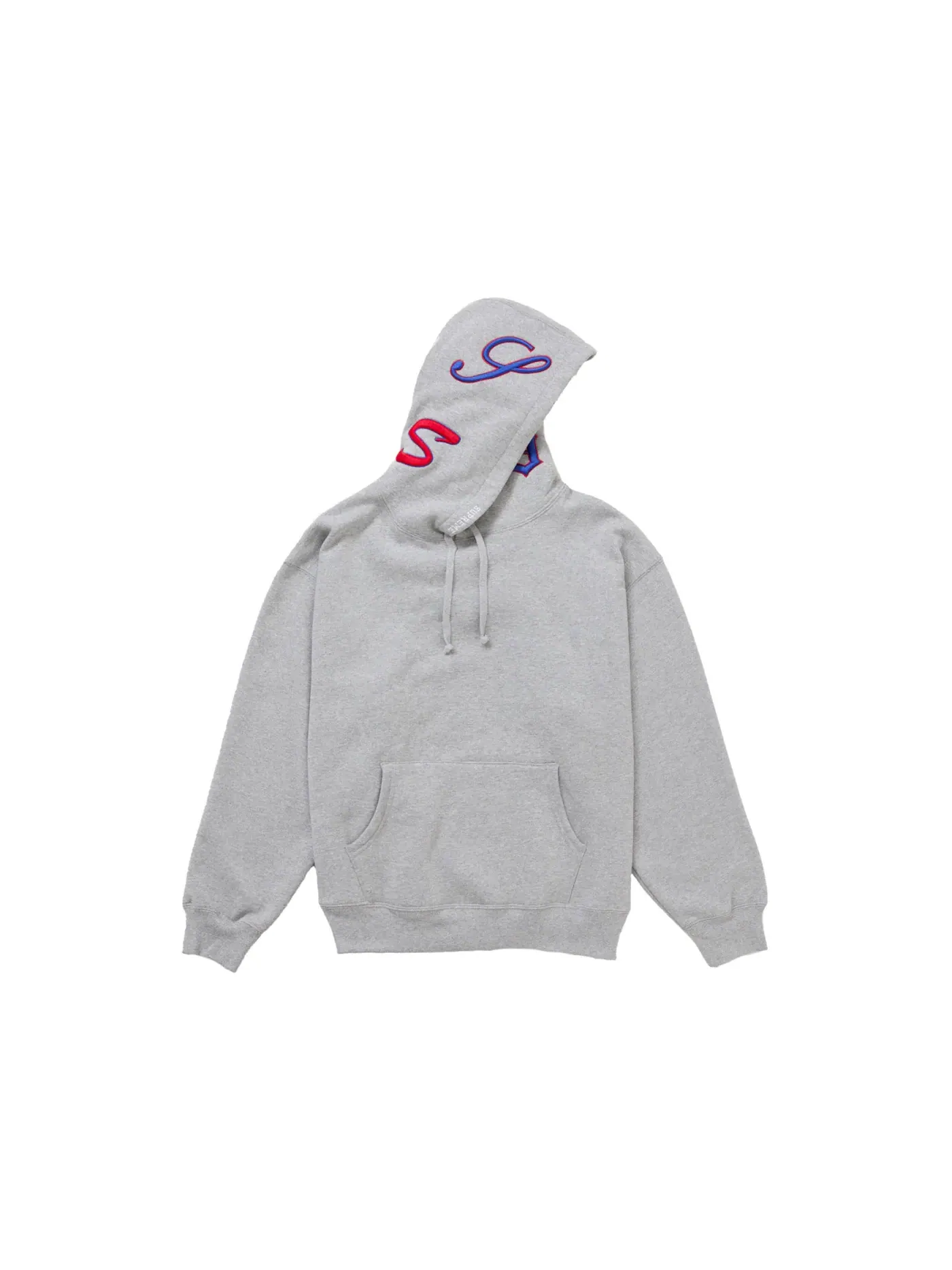 Мужской худи с капюшоном с принтом Supreme Multi S Logo Sweatshirt — изображение 3 из 4, серый