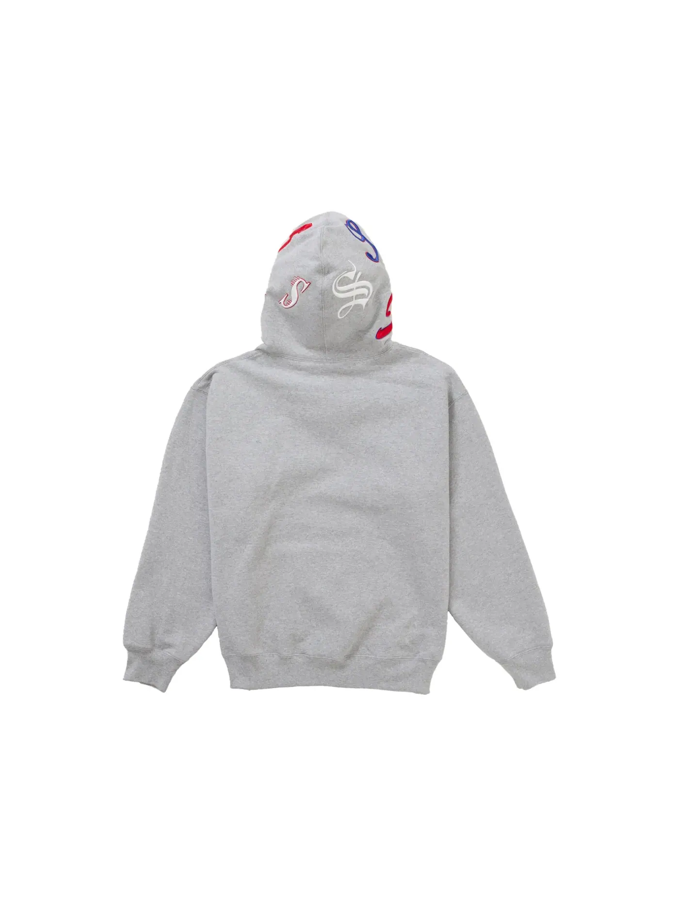 Мужской худи с капюшоном с принтом Supreme Multi S Logo Sweatshirt — изображение 4 из 4, серый