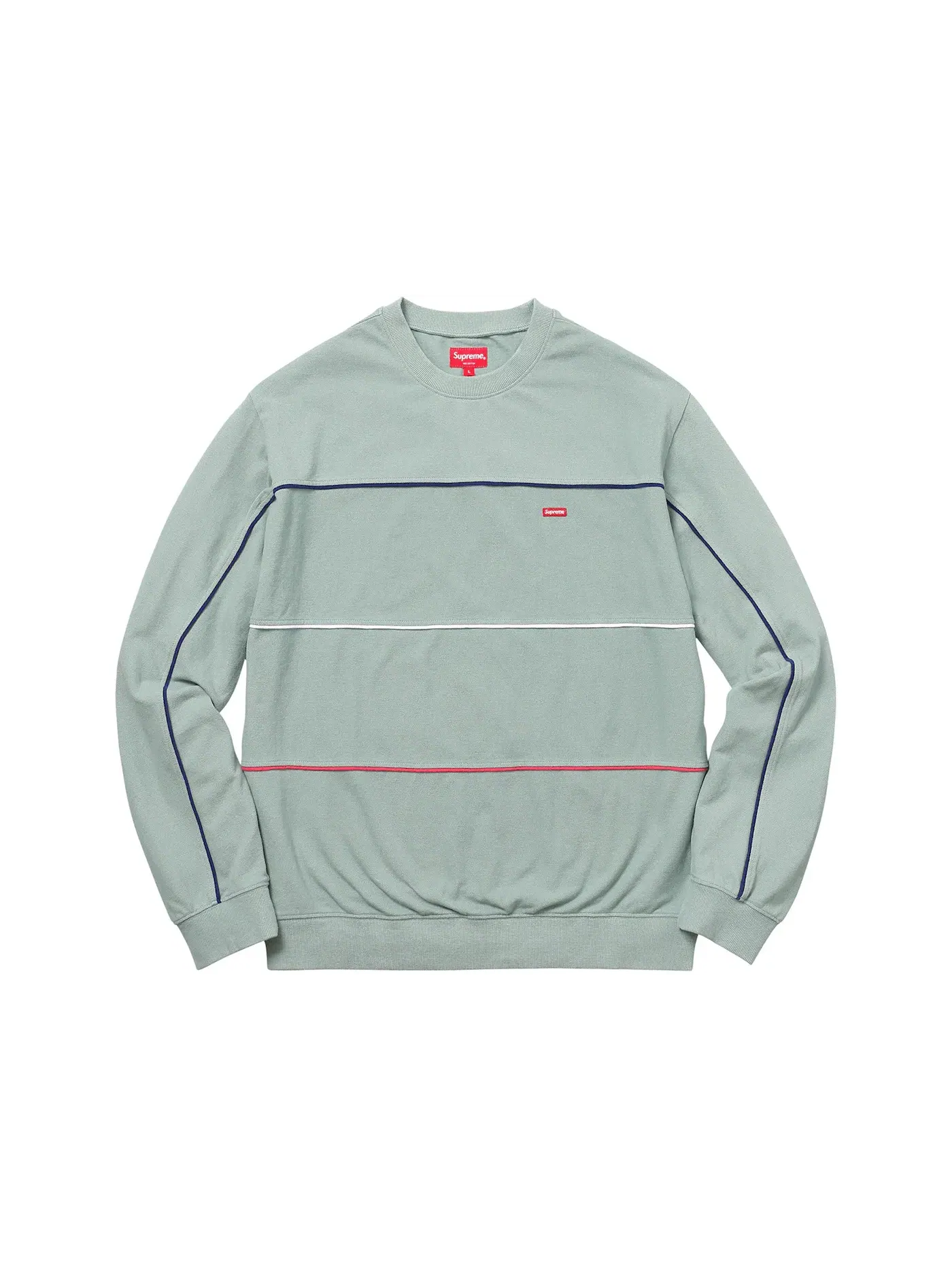 Мужской свитшот с длинным рукавом Supreme Crewneck — изображение 1 из 1, голубой