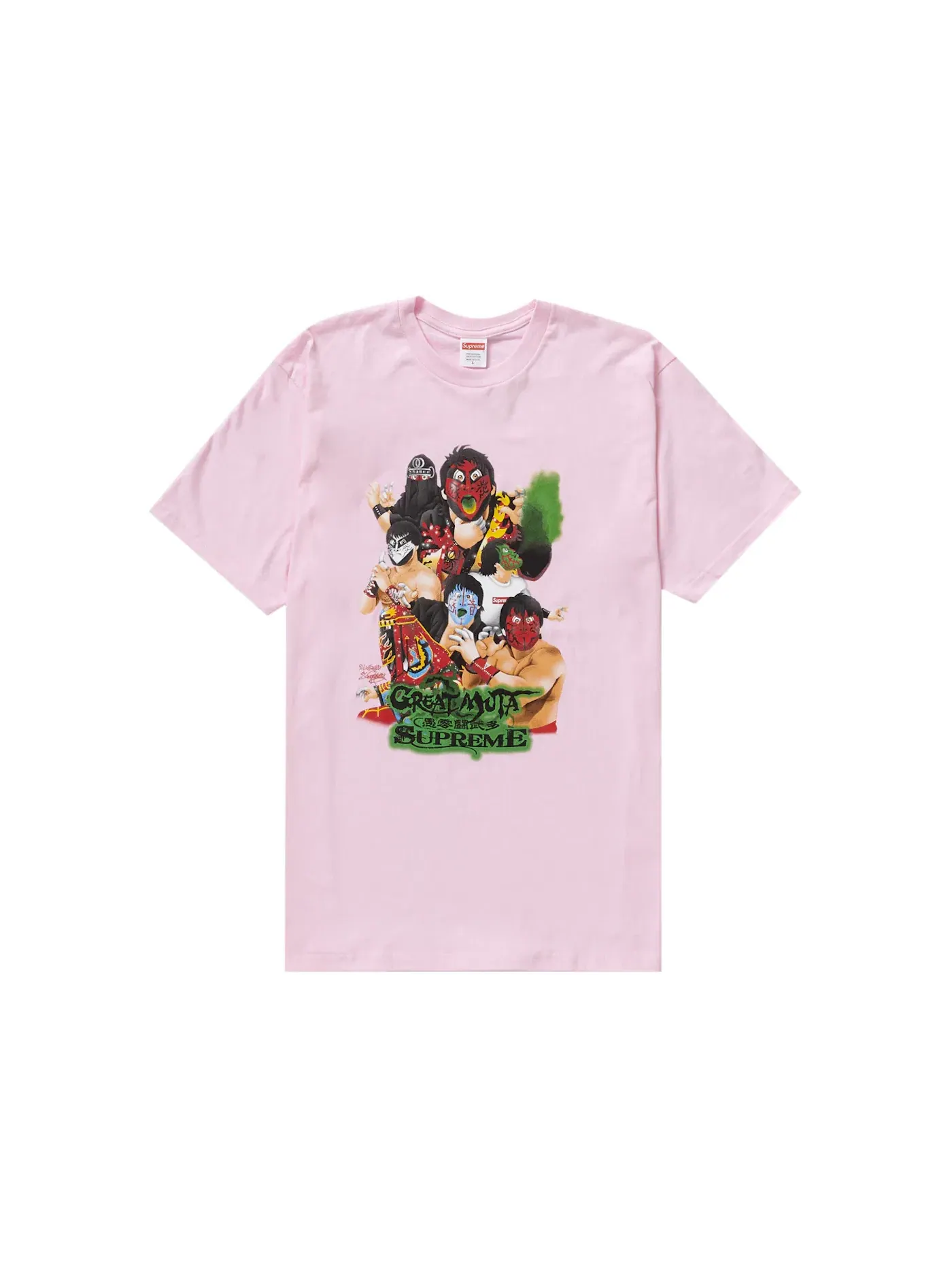 Мужская футболка с принтом Supreme Tee — изображение 1 из 1, розовый