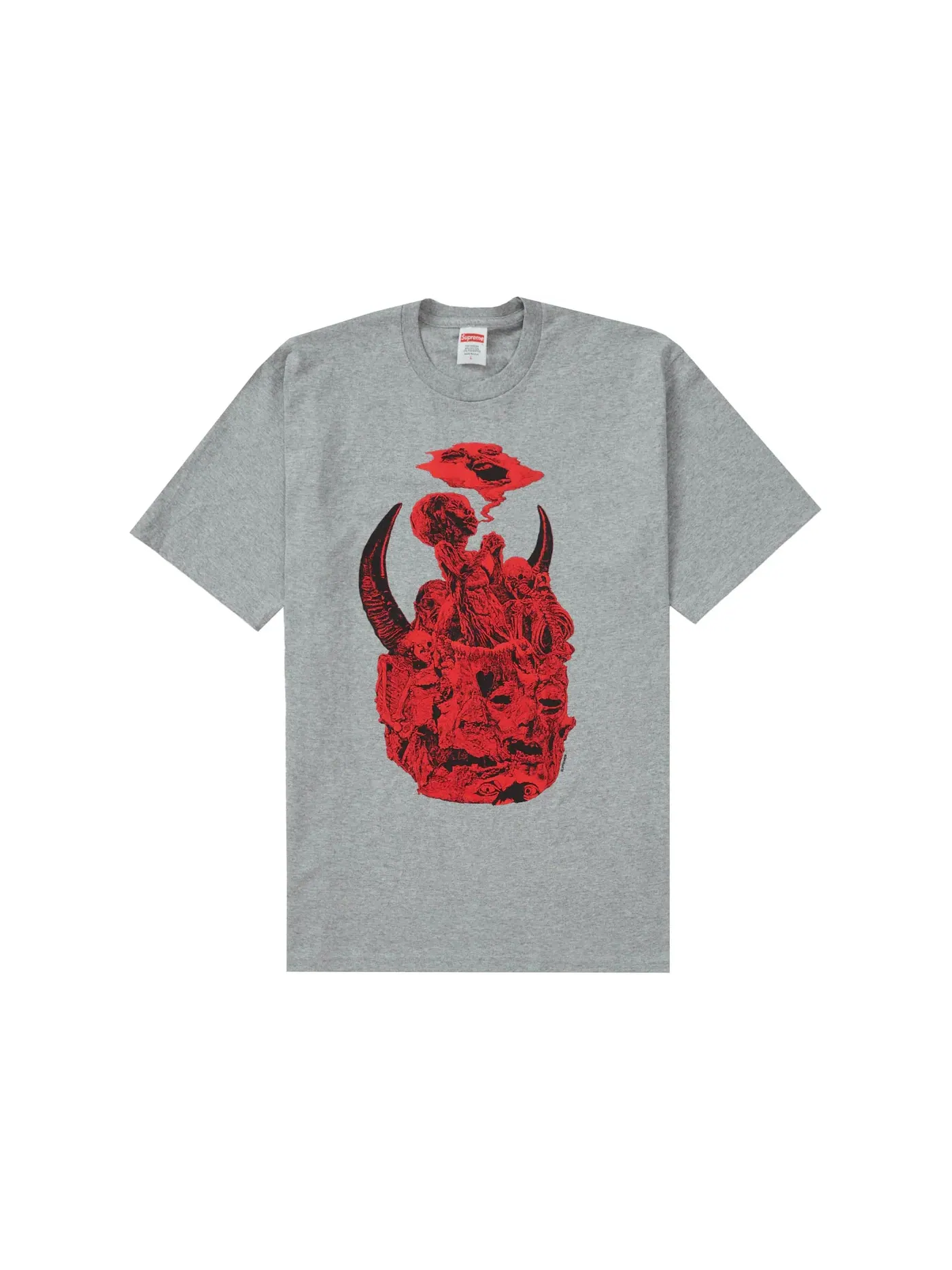 Мужская футболка с принтом Tee Supreme — изображение 1 из 2, серый