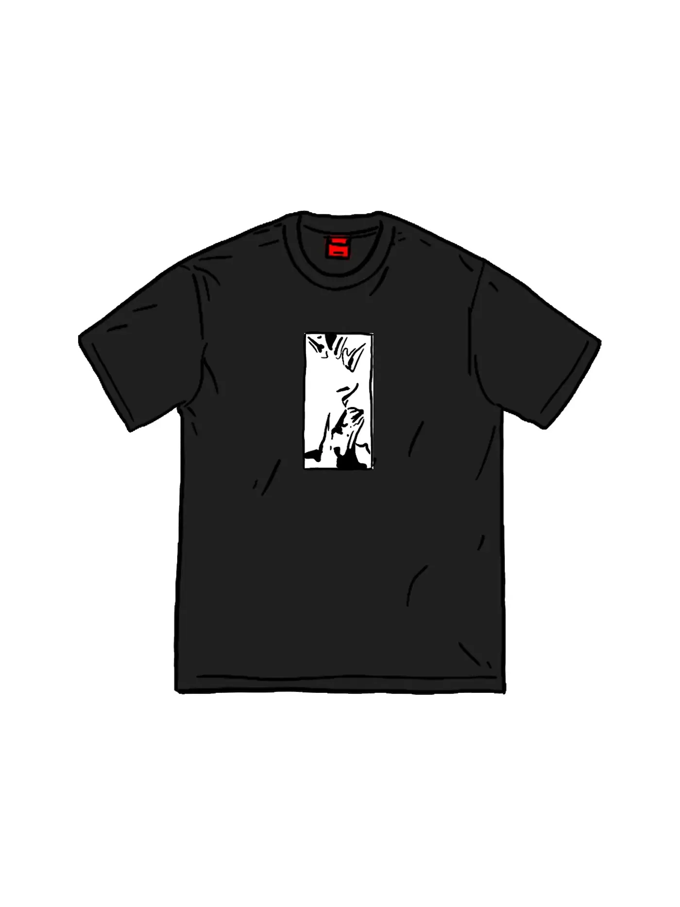 Мужская футболка с принтом Supreme My Bloody Valentine Glider Tee — изображение 1 из 1, черный