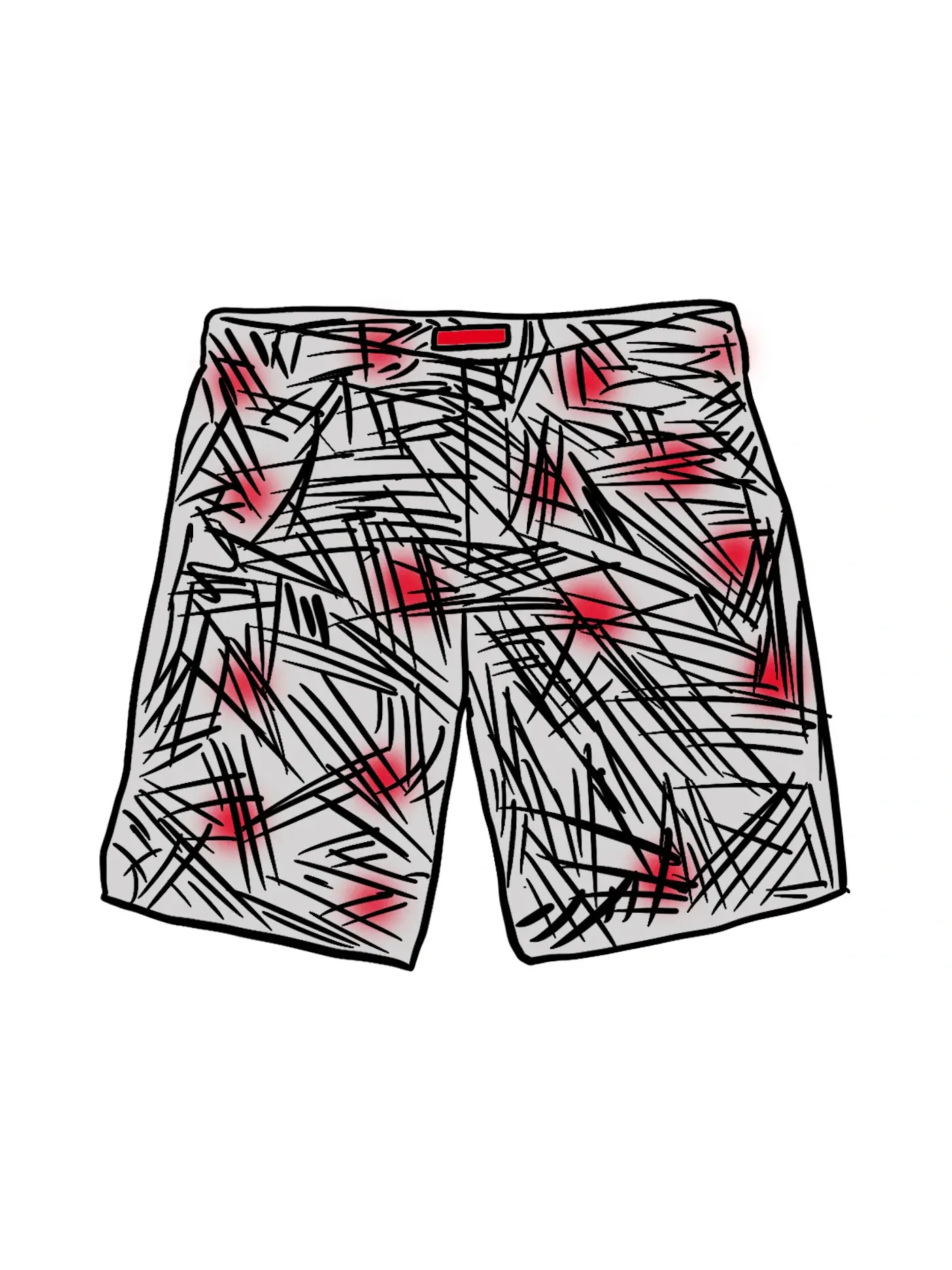 Мужские шорты Work Short Supreme — изображение 1 из 1, красный