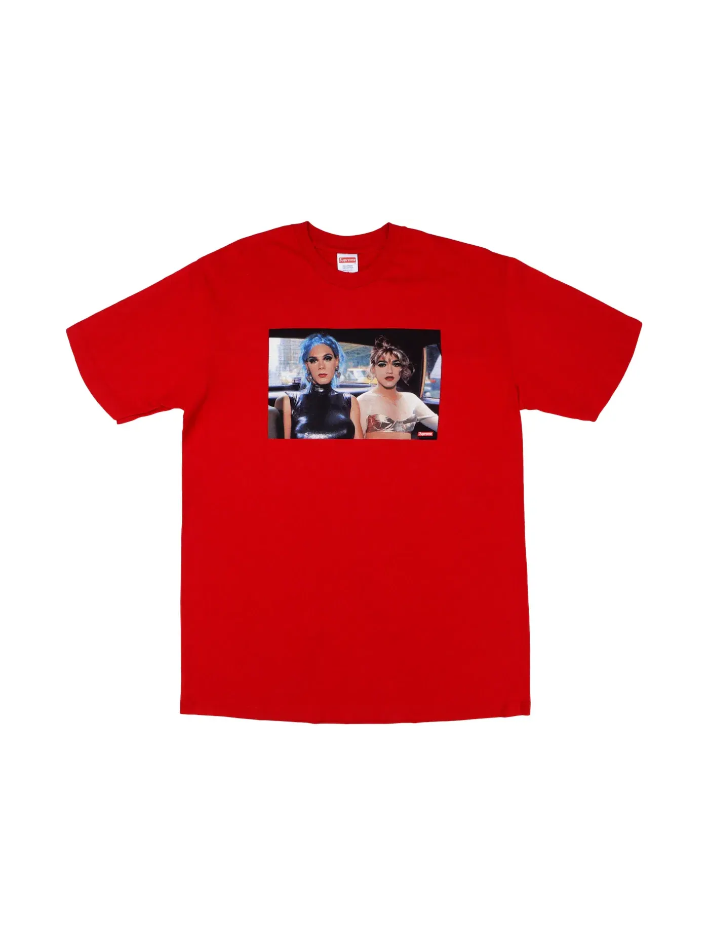 Мужская футболка с принтом Nan Goldin Misty and Jimmy Paulette Tee Supreme — изображение 1 из 1, красный