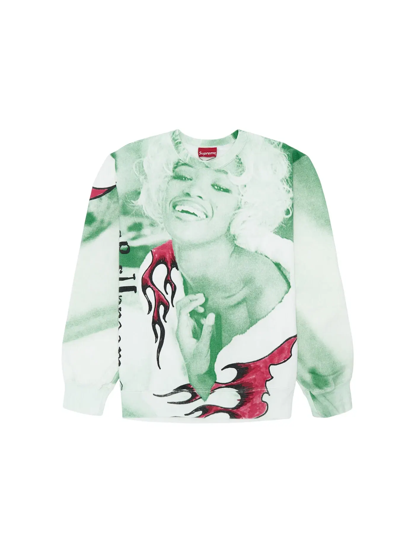 Мужской свитшот с круглым вырезом Supreme Crewneck — изображение 1 из 2, зеленый