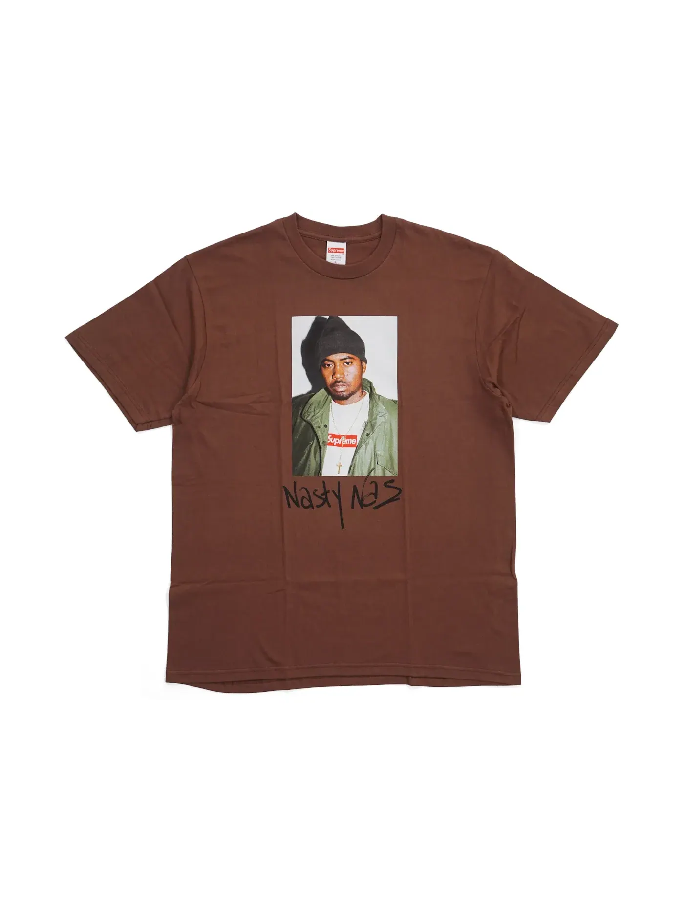 Мужская футболка с принтом Supreme Tee — изображение 1 из 1, коричневый