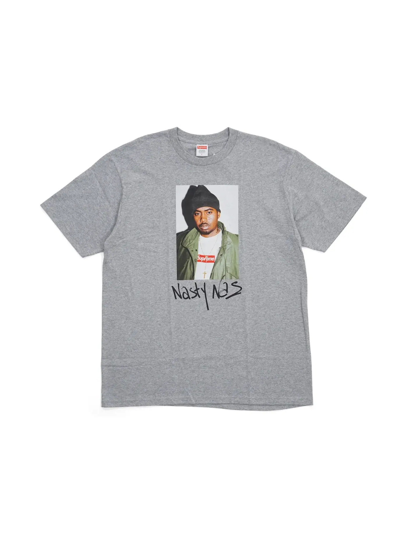 Мужская футболка с принтом Supreme Tee — изображение 1 из 1, серый