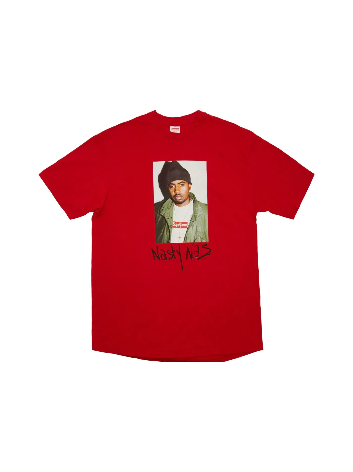 Мужская футболка с принтом Supreme Tee — изображение 1 из 1, красный