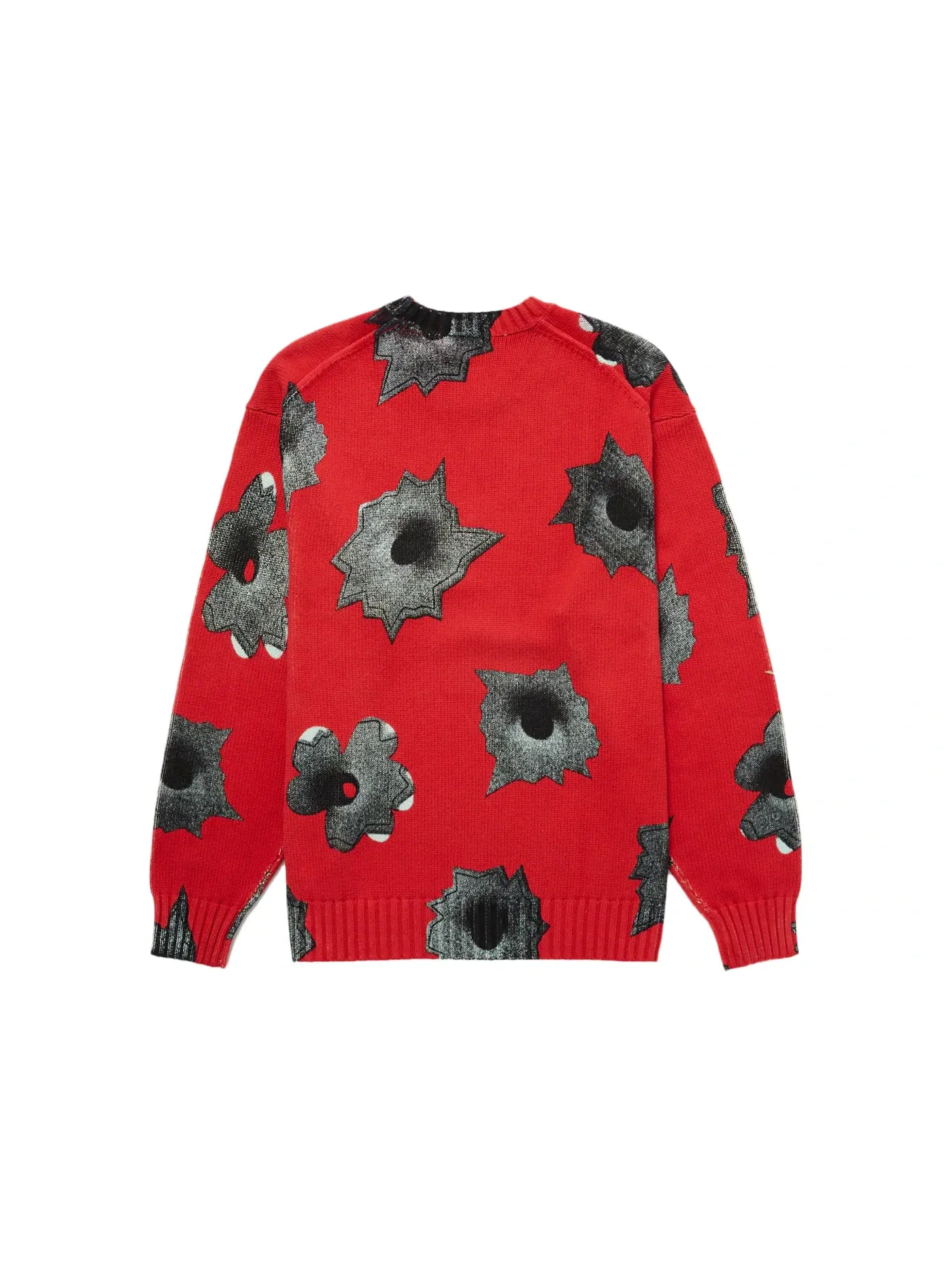 Мужской свитер с принтом Supreme Nate Lowman Sweater — изображение 2 из 2, красный