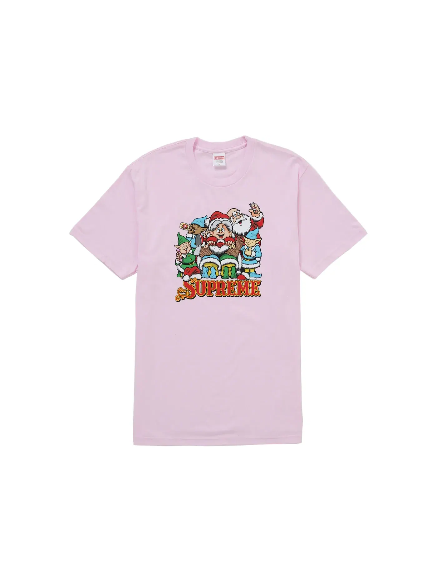 Мужская футболка с принтом Supreme Tee — изображение 1 из 1, розовый