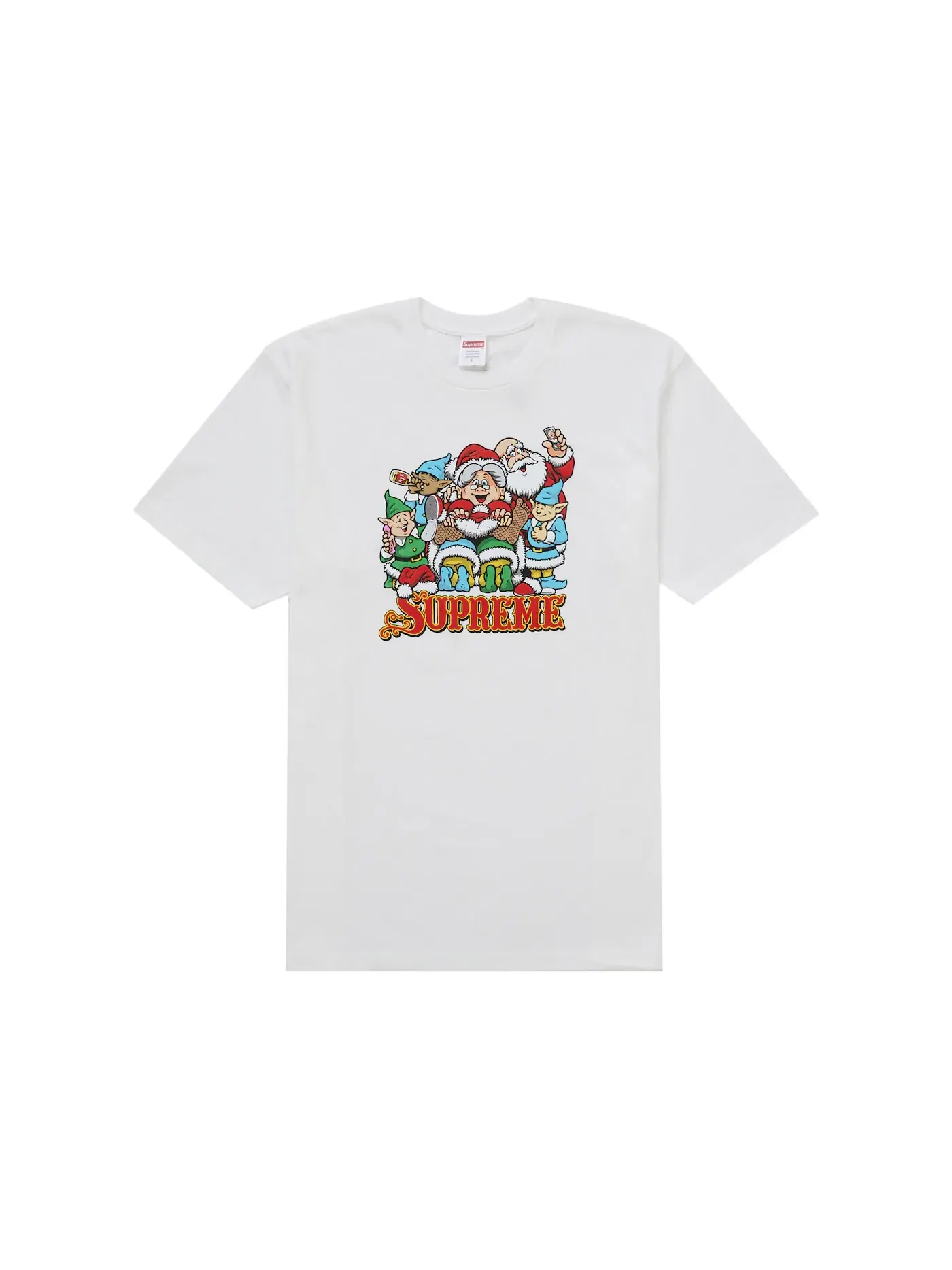 Мужская футболка с принтом Supreme Tee — изображение 1 из 1, белый