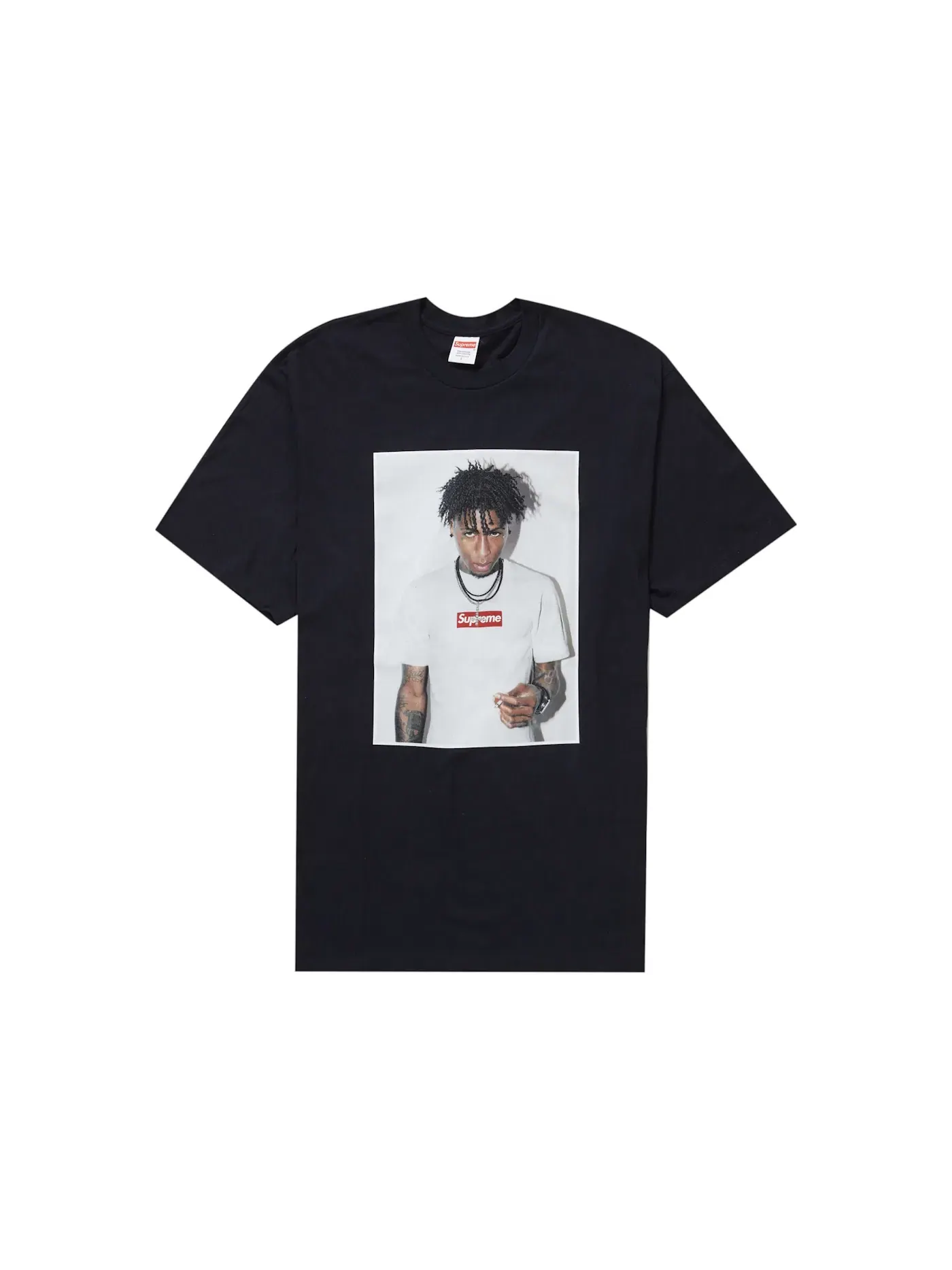 Мужская футболка с принтом Tee Supreme — изображение 1 из 1, черный