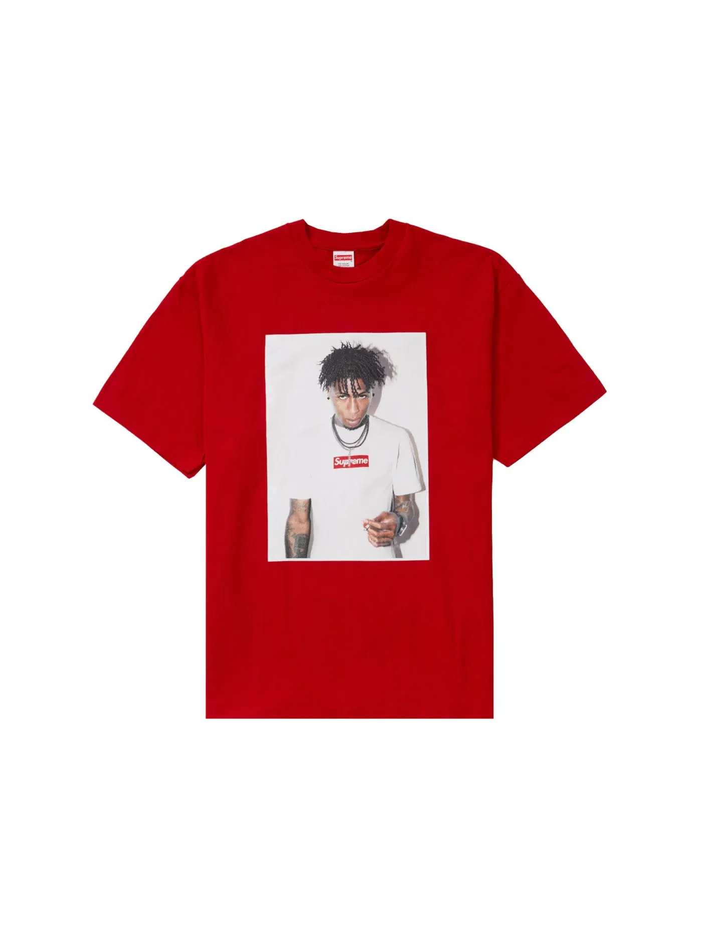 Мужская футболка с принтом Tee Supreme — изображение 1 из 1, красный