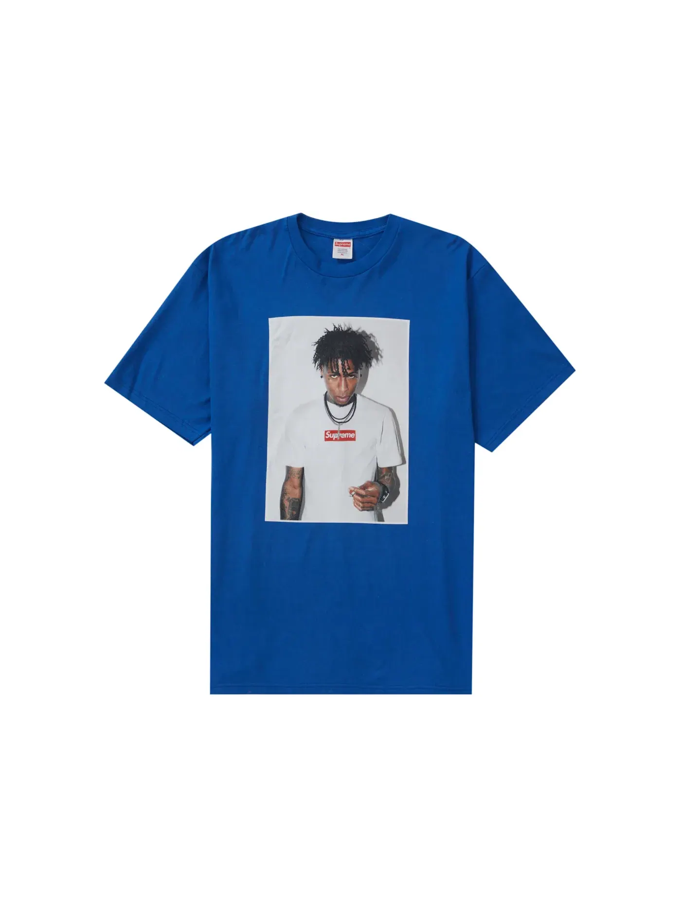 Мужская футболка с принтом Tee Supreme — изображение 1 из 1, королевский