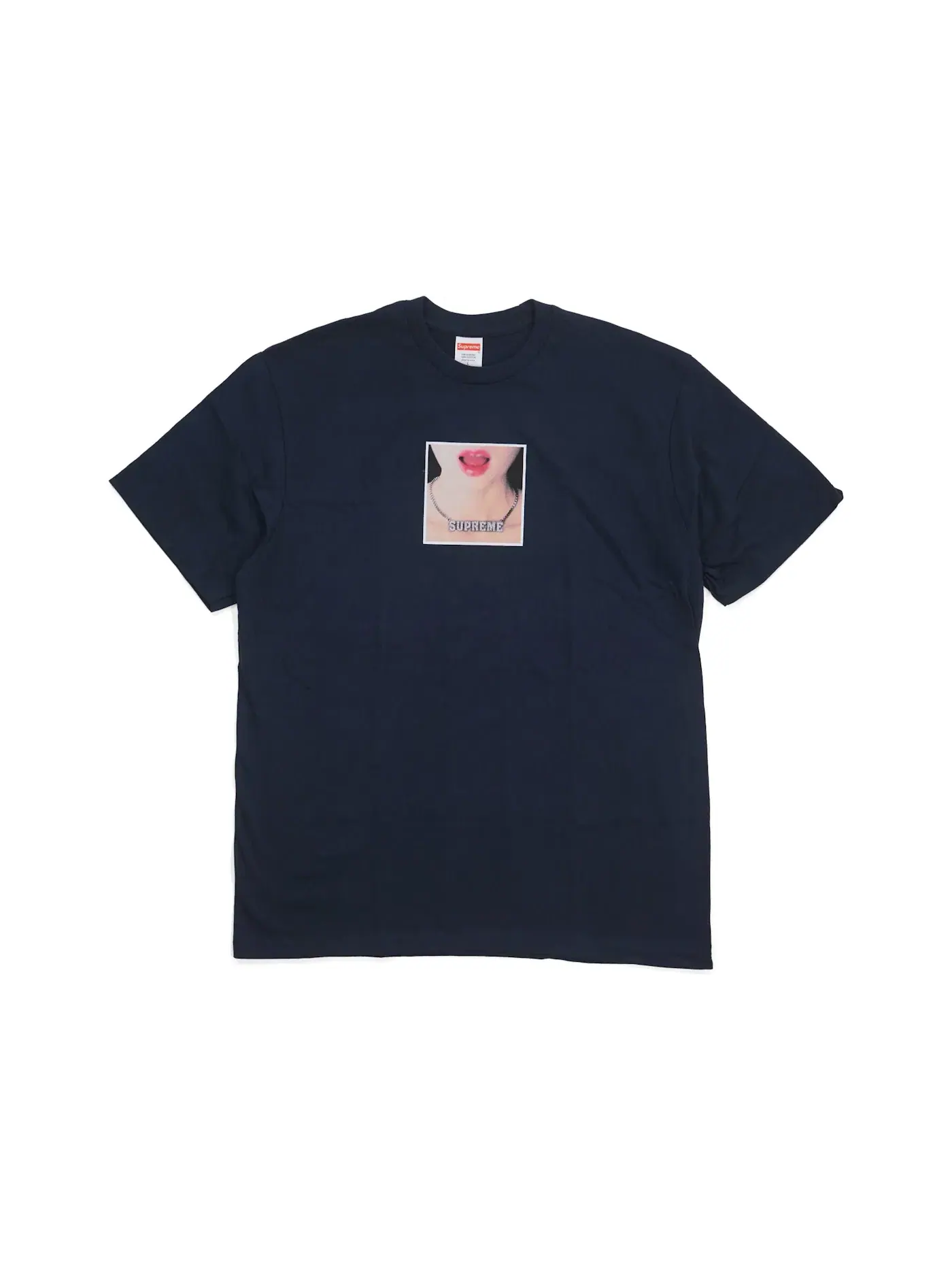 Футболка с принтом Supreme Tee — изображение 1 из 1, темно-синий