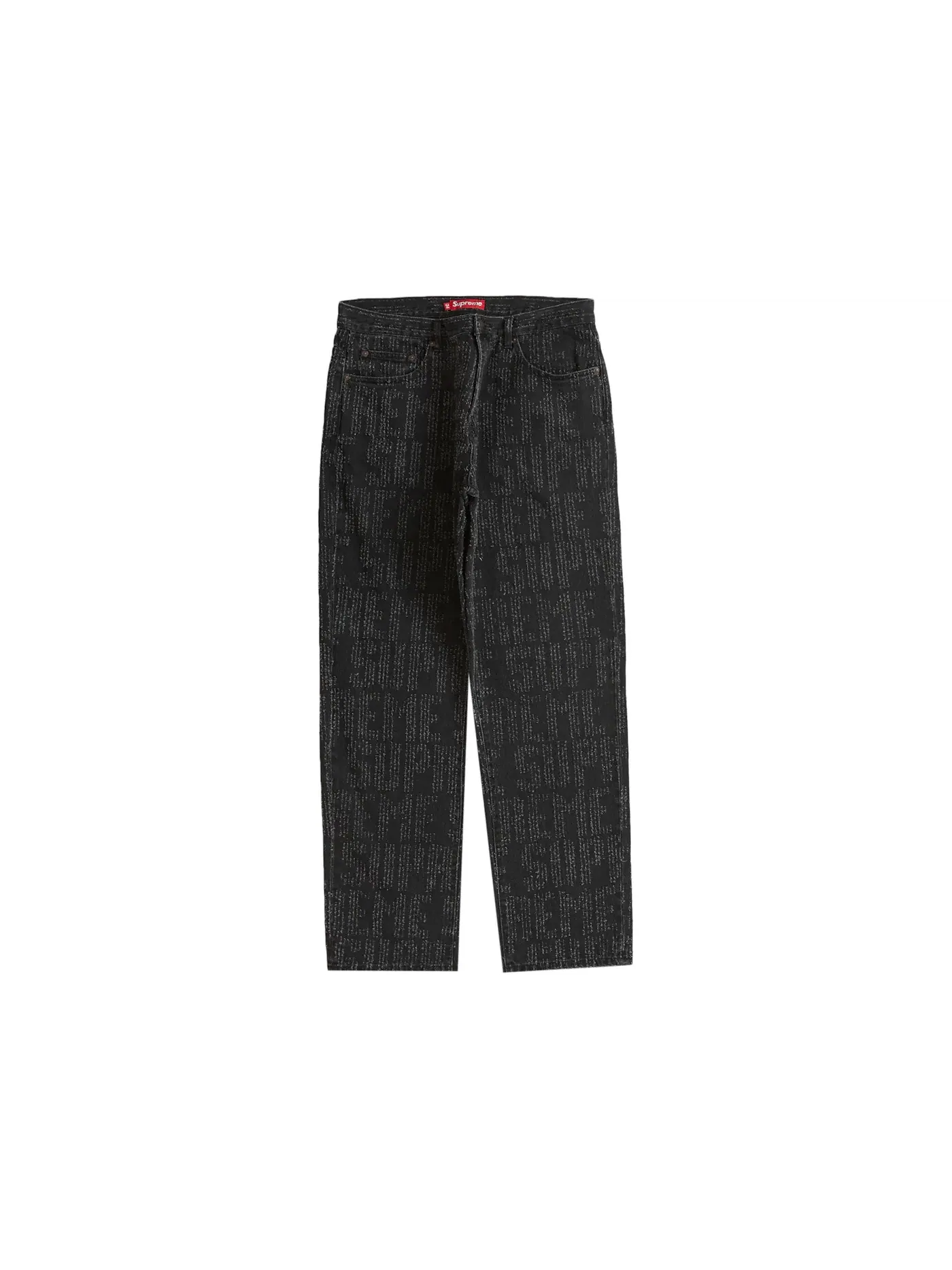 Мужские джинсы Washed Black Supreme — изображение 1 из 2, черный