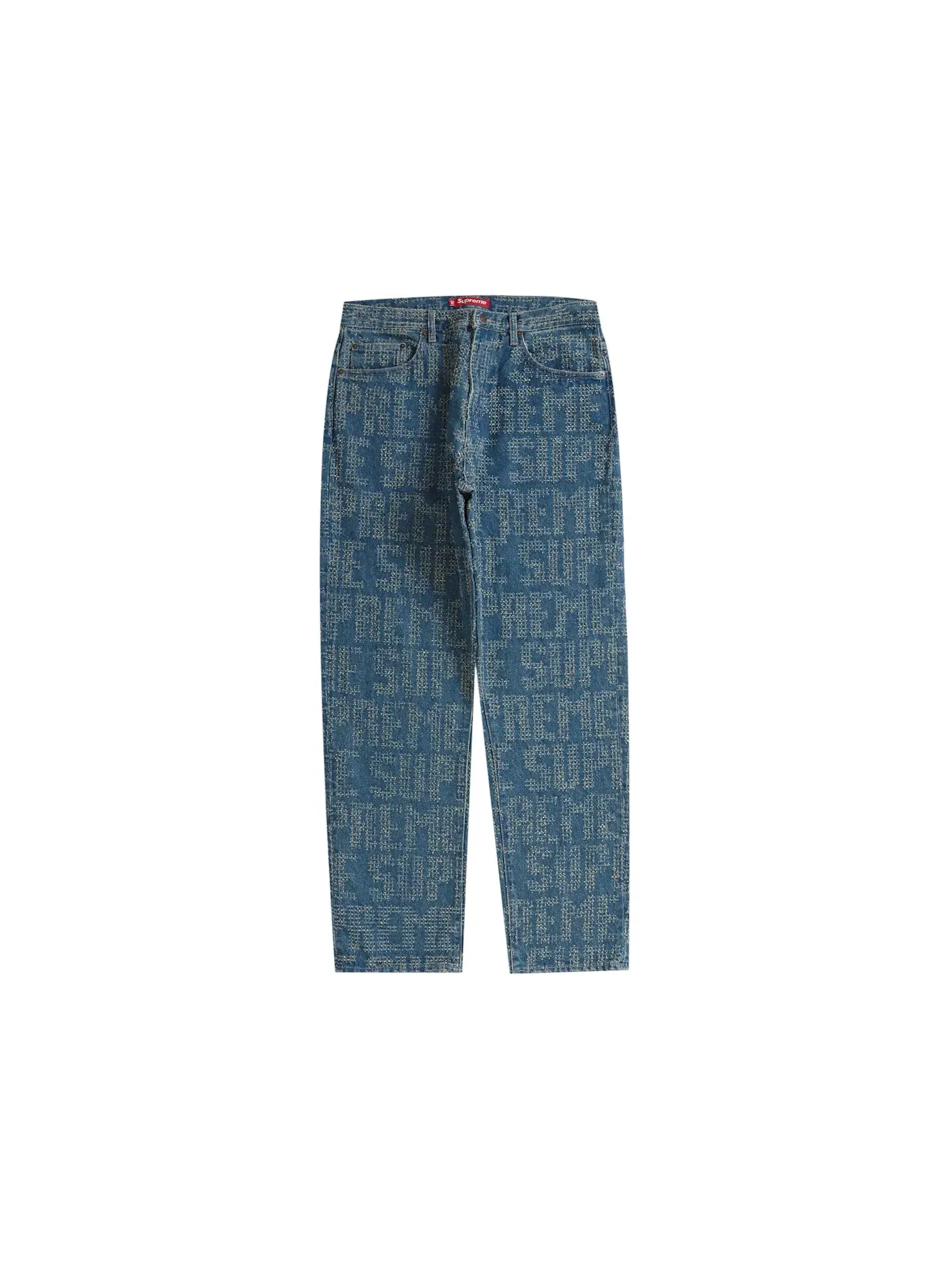 Мужские джинсы с потертостями Supreme Jean — изображение 1 из 2, синий