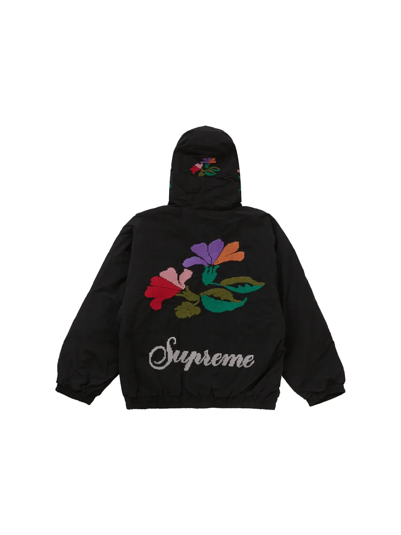 Мужская куртка с капюшоном Supreme Needlepoint Jacket — изображение 3 из 3, черный
