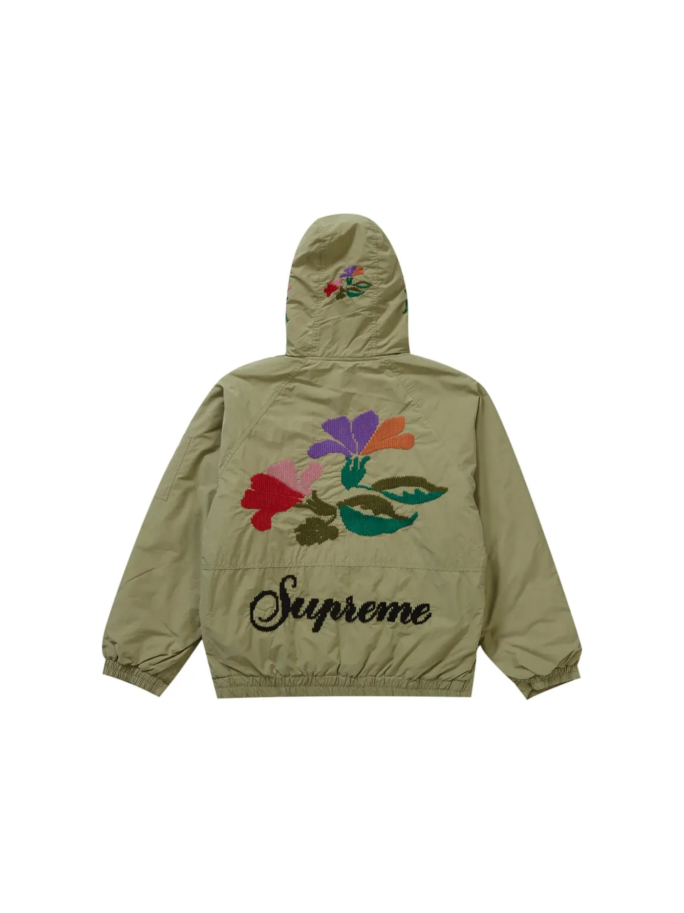 Мужская куртка с капюшоном Supreme Needlepoint — изображение 3 из 3, оливковый
