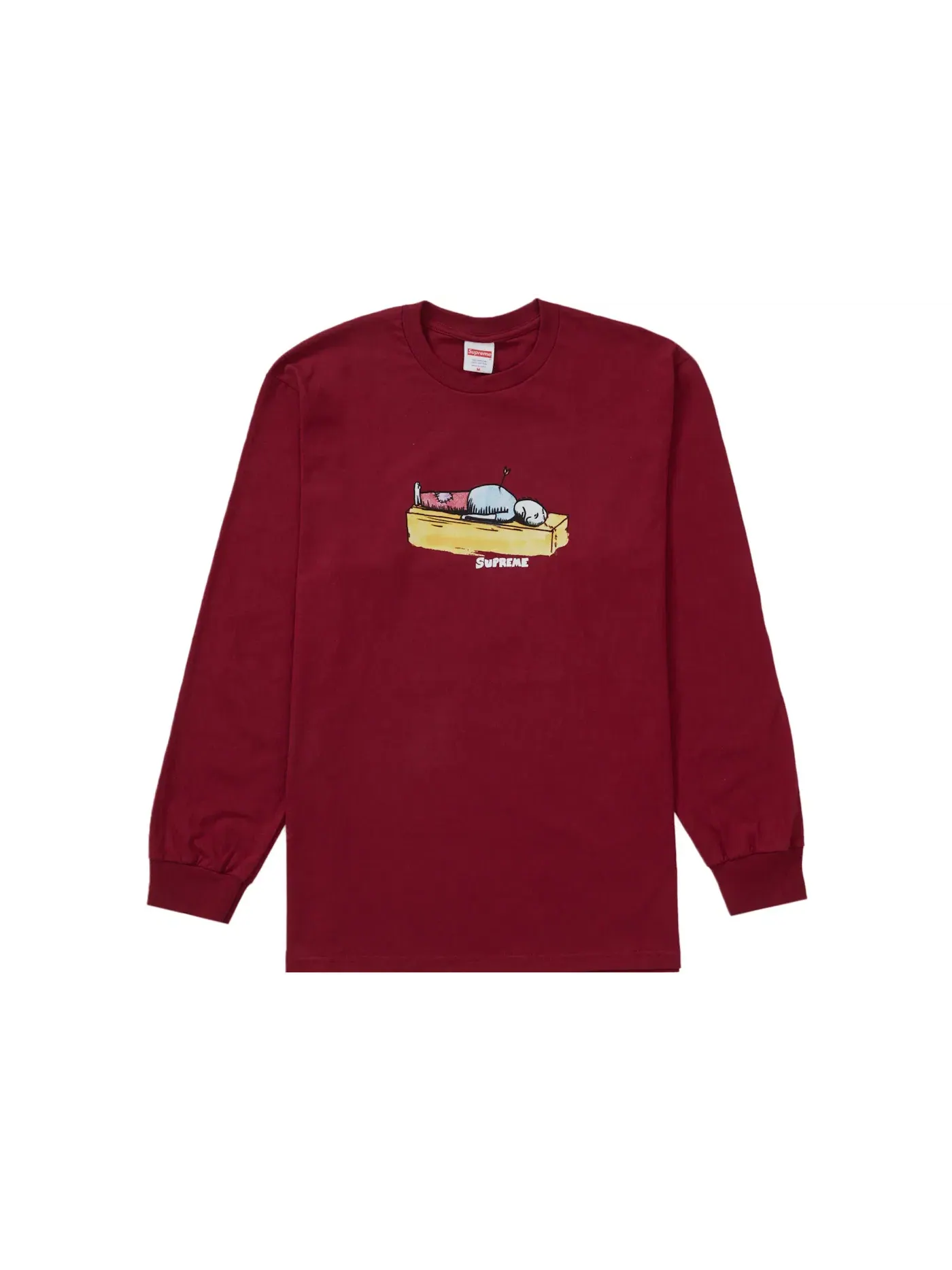 Мужская футболка с длинным рукавом Supreme Neil Blender Arrow L/S Tee — изображение 1 из 1, красный
