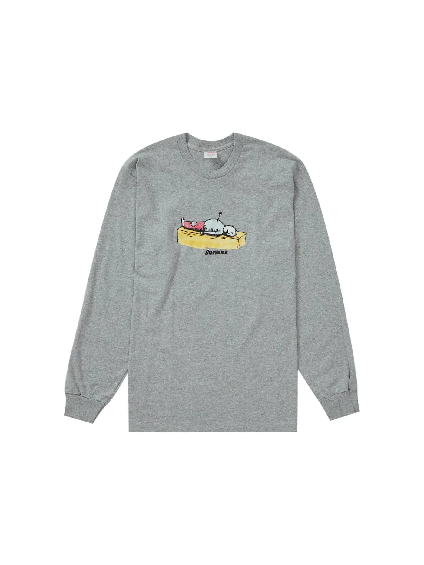 Мужская футболка Supreme Neil Blender Arrow L/S Tee — изображение 1 из 1, серый