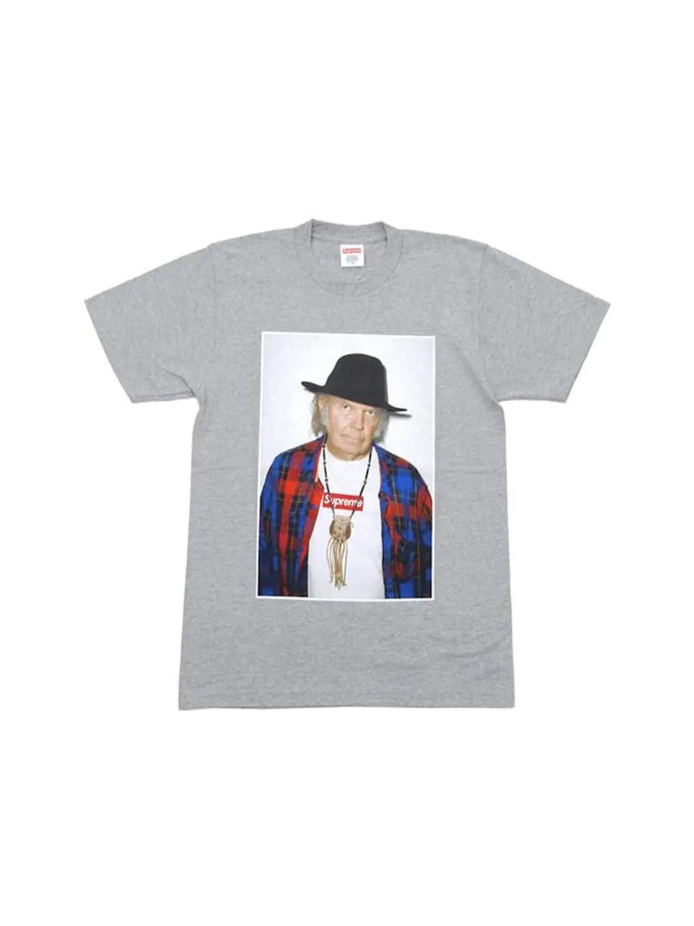 Мужская футболка с принтом Supreme Tee — изображение 1 из 1, серый