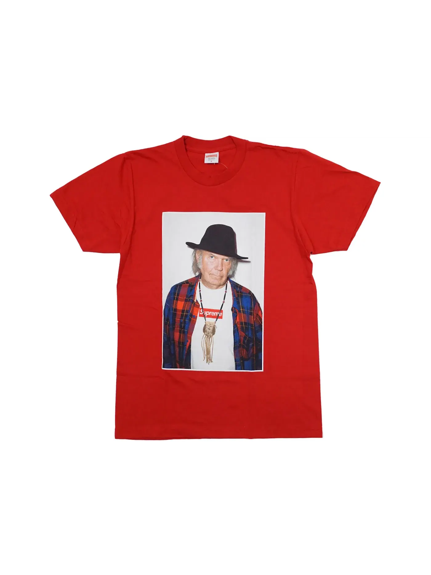 Мужская футболка с принтом Supreme Tee — изображение 1 из 1, красный