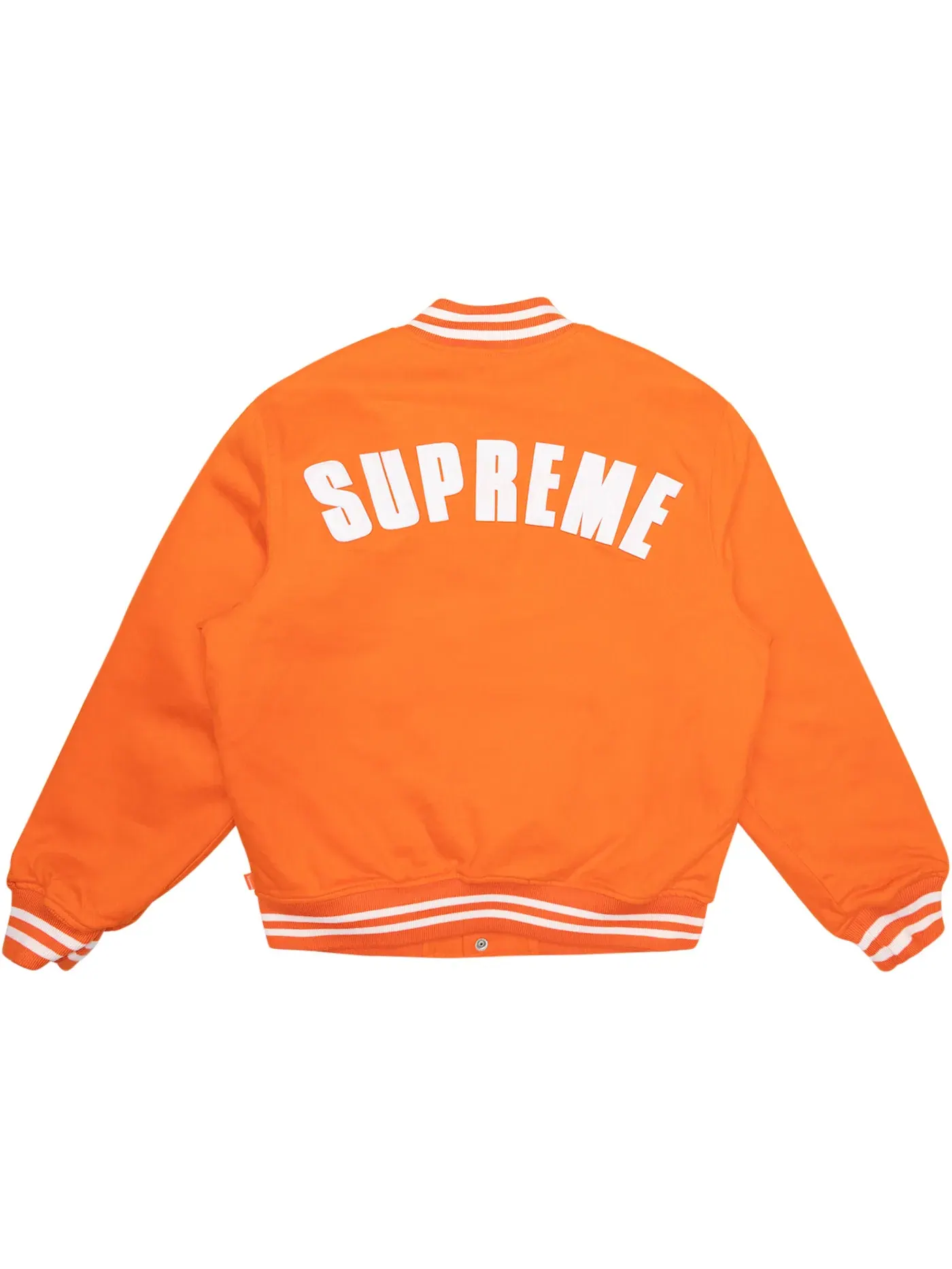 Мужская бейсбольная куртка New Era MLB Varsity Jacket Supreme — изображение 2 из 2, оранжевый