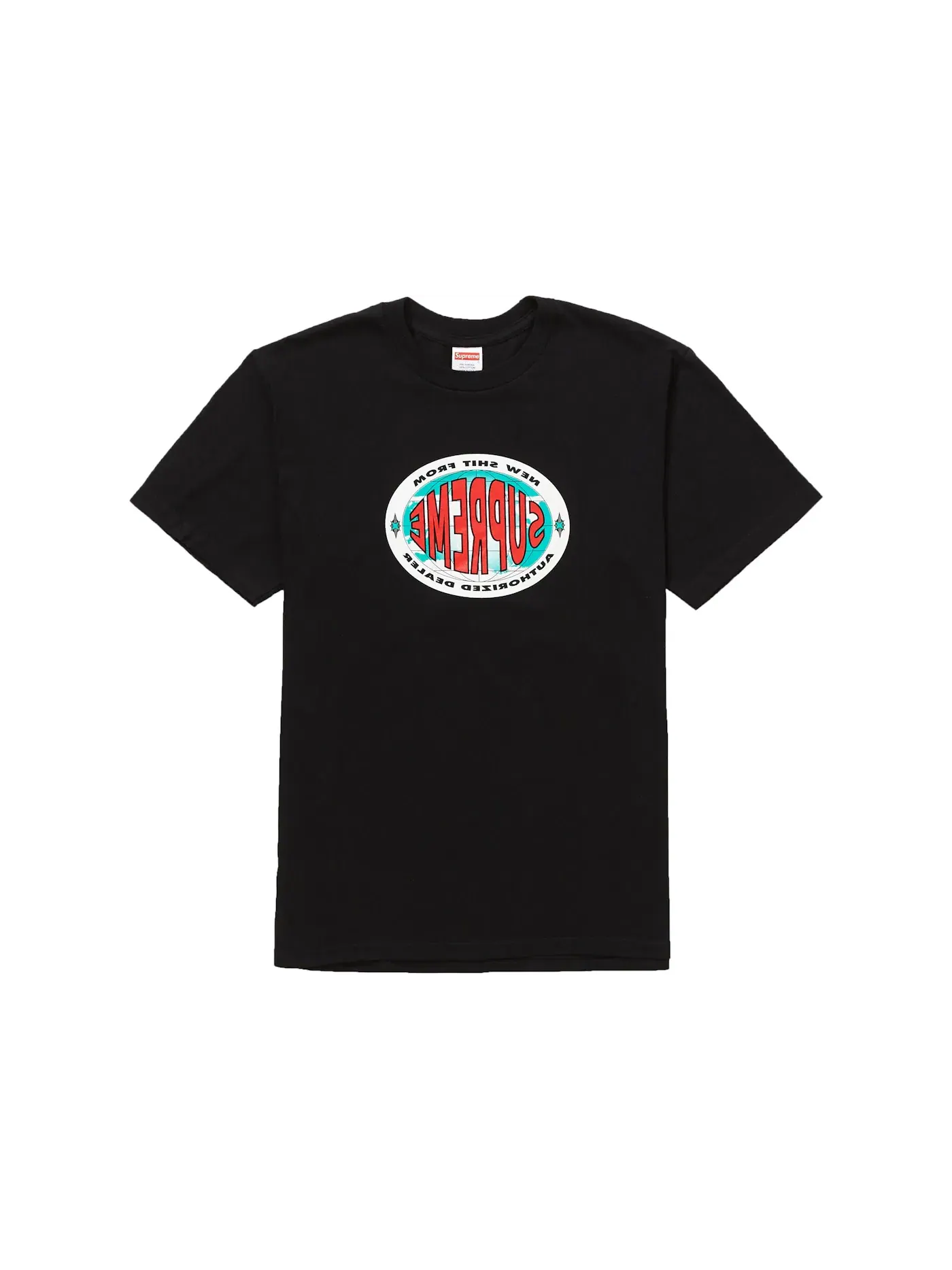 Мужская футболка с принтом Supreme New Shit Tee — изображение 1 из 2, черный