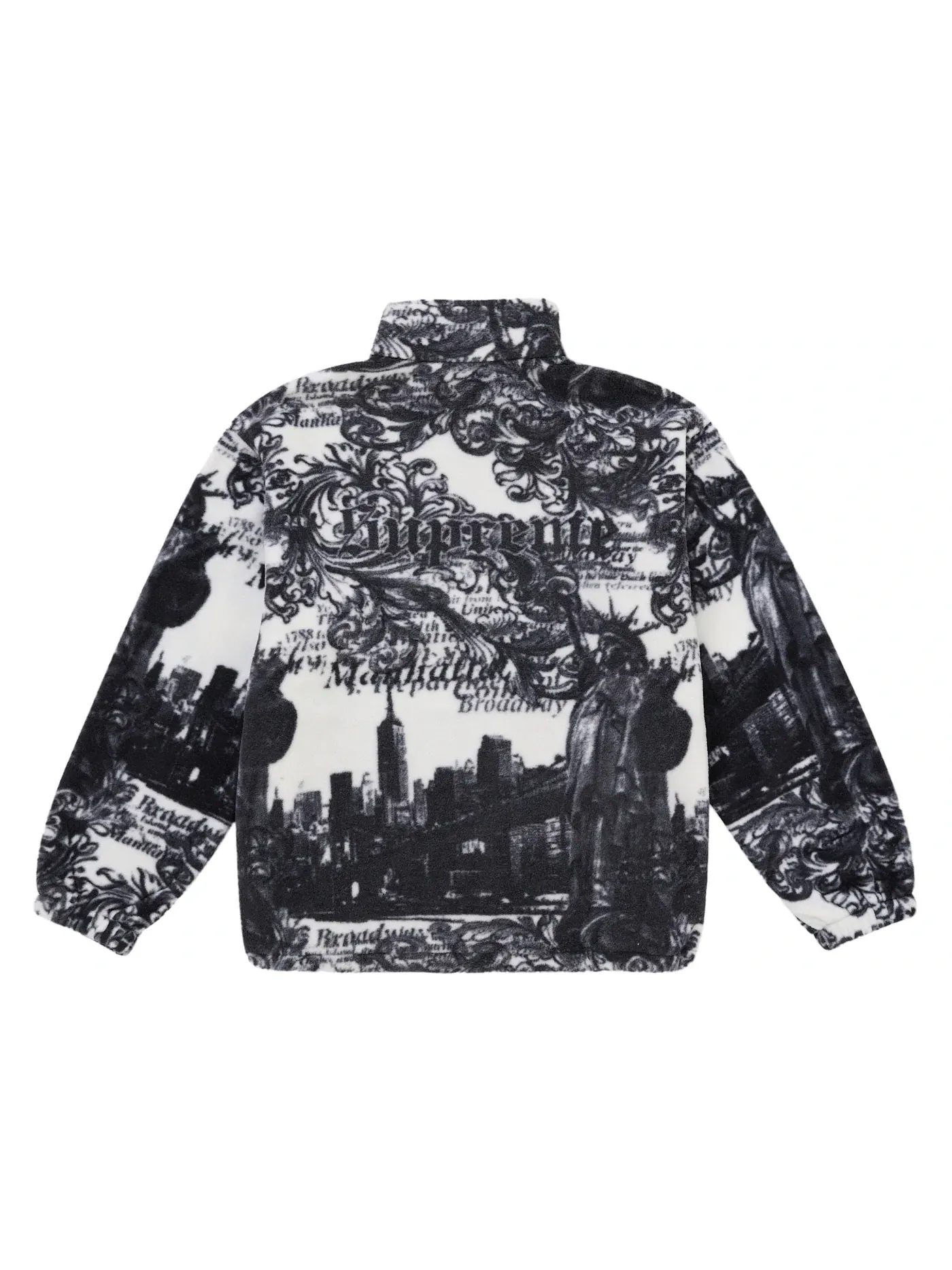 Мужская флисовая куртка с принтом Jacket Supreme — изображение 2 из 2, белый