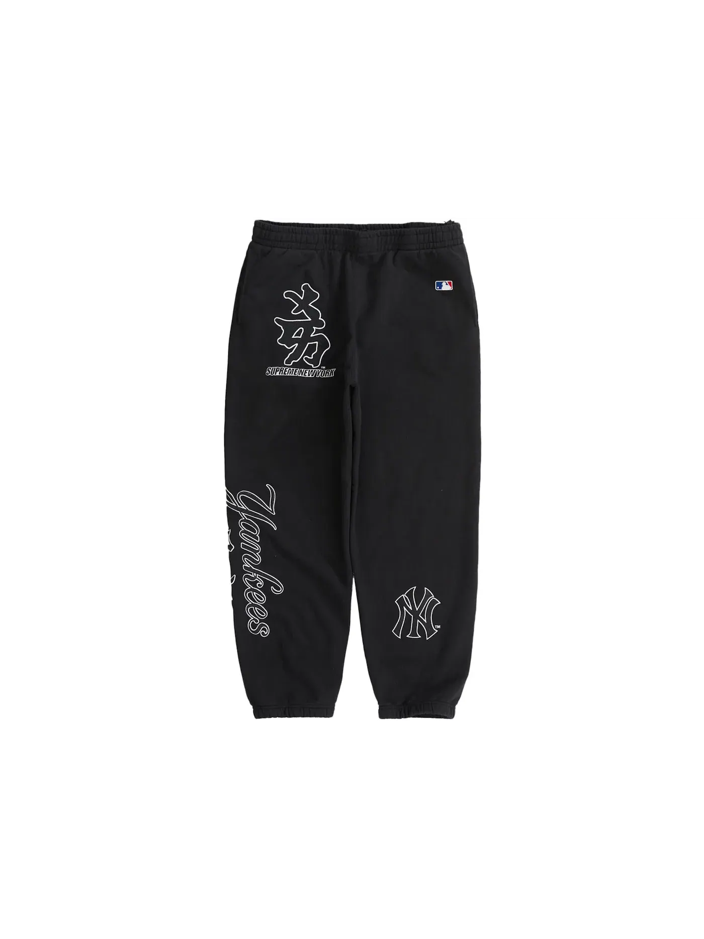 Мужские спортивные штаны с принтом Sweatpant Supreme — изображение 1 из 3, черный