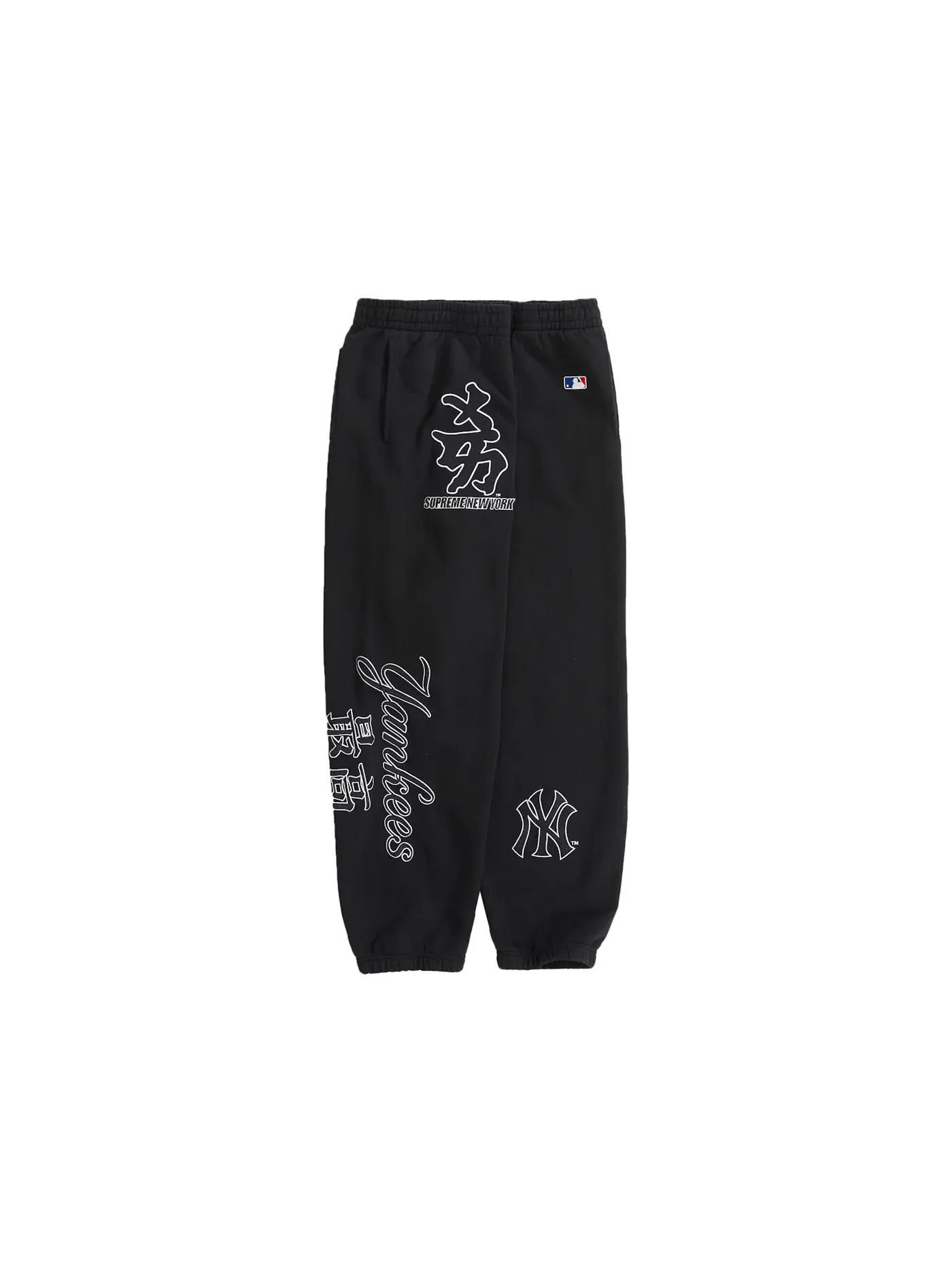 Мужские спортивные штаны с принтом Sweatpant Supreme — изображение 2 из 3, черный