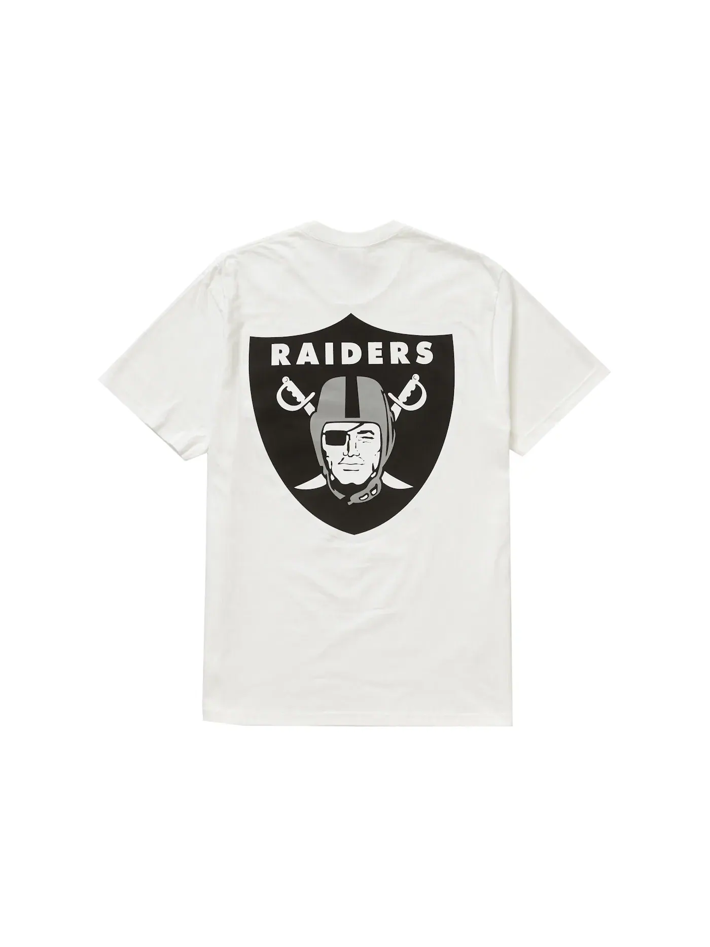 Мужская футболка с нагрудным карманом Supreme x NFL/Raiders Pocket Tee Supreme — изображение 2 из 2, белый