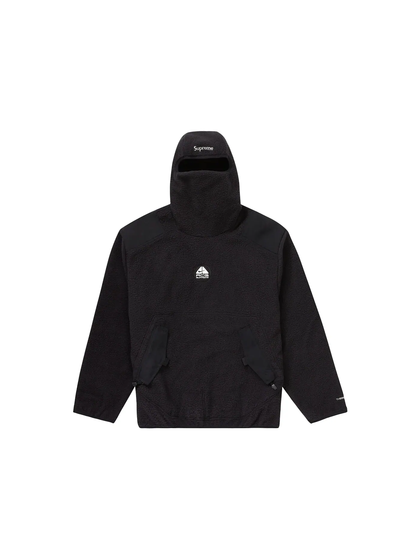 Мужской пуловер из флиса с капюшоном Pullover Supreme — изображение 1 из 2, черный