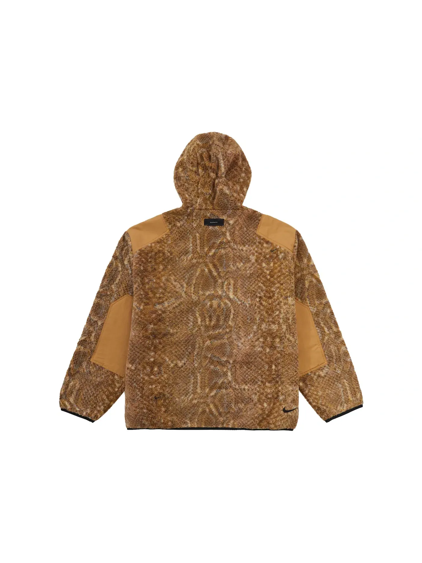 Мужской пуловер из флиса с капюшоном Gold Snakeskin Supreme — изображение 2 из 2, золотистый