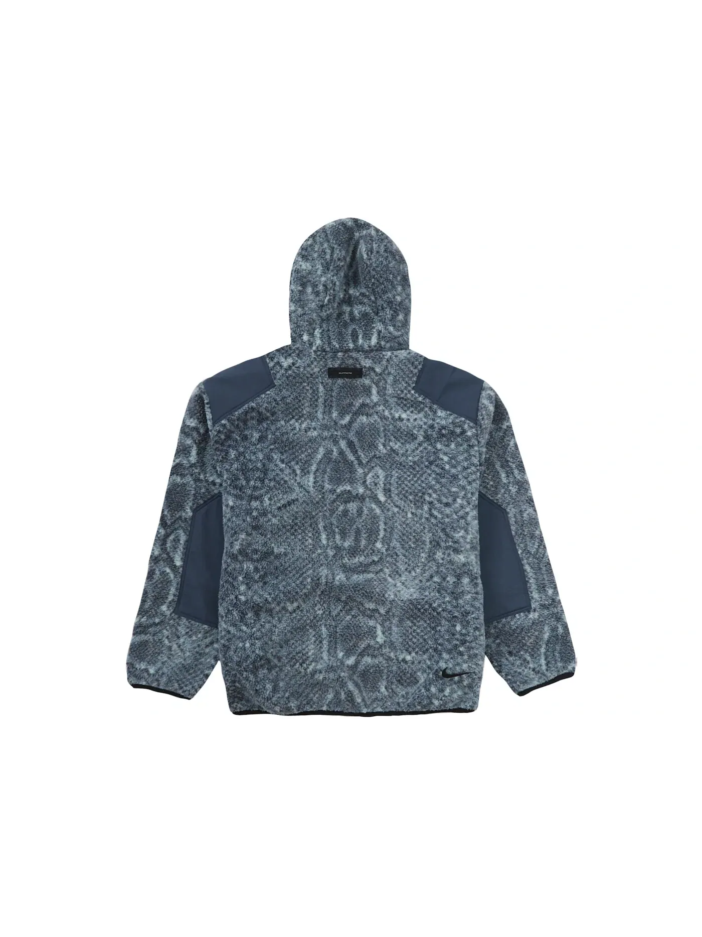 Мужской пуловер из флиса с капюшоном-маской Pullover Supreme, Mint Snakeskin — изображение 2 из 2